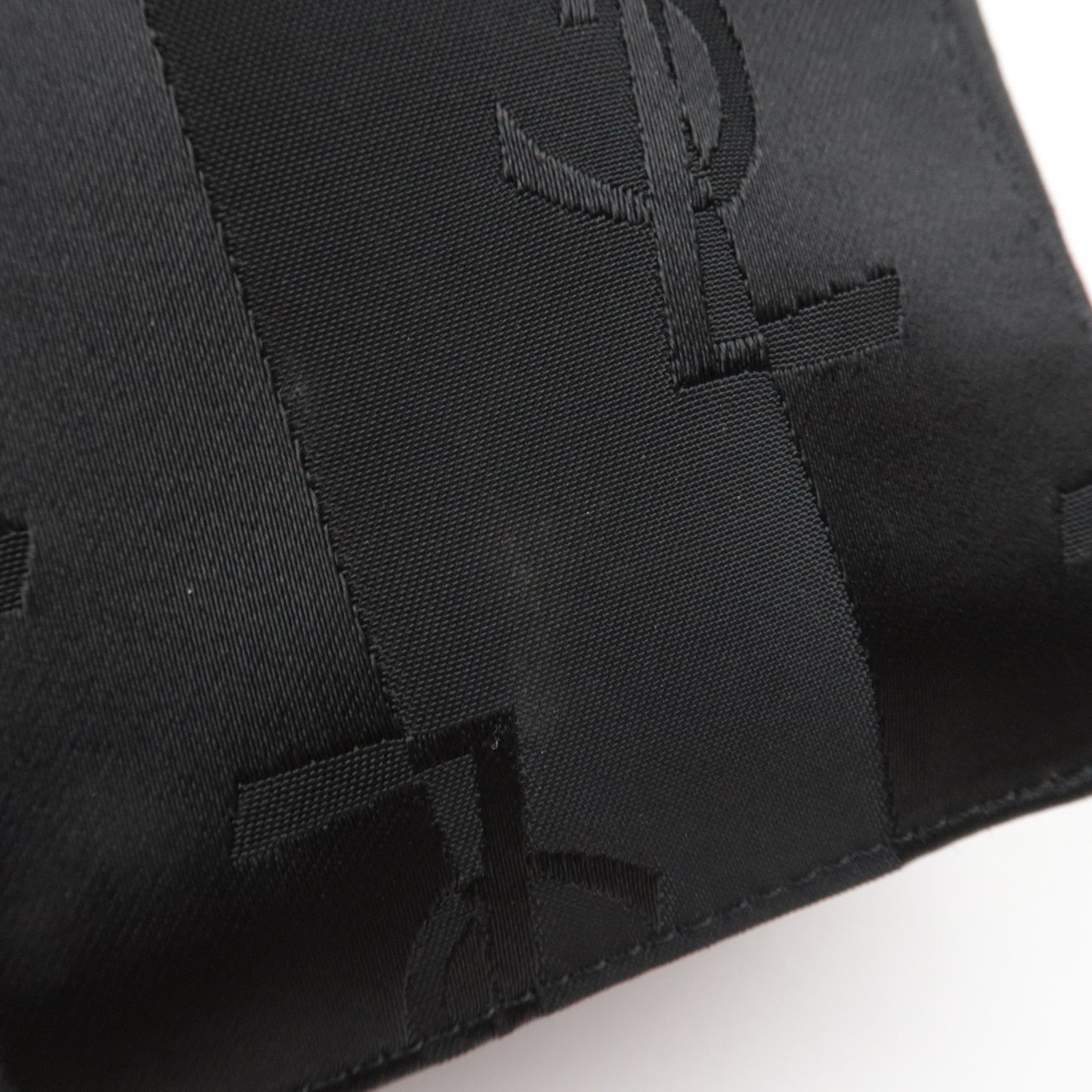 SAINT LAURENT YSL Nylon Leather Handbag Black