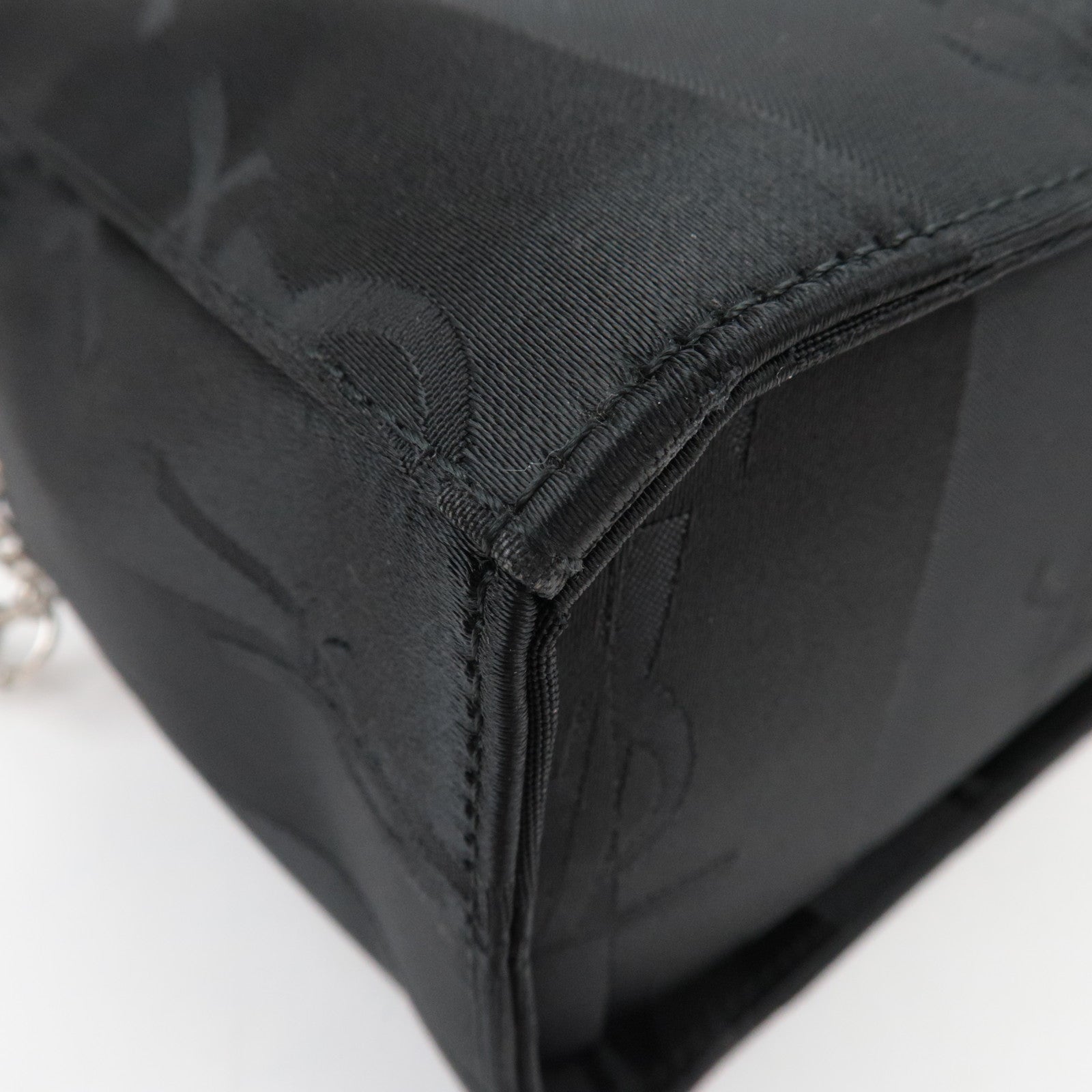 SAINT LAURENT YSL Nylon Leather Handbag Black