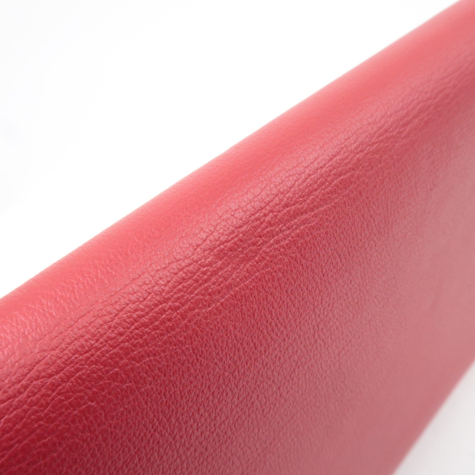 SAINT LAURENT Belle De Jour Leather Clutch Bag Red 361120