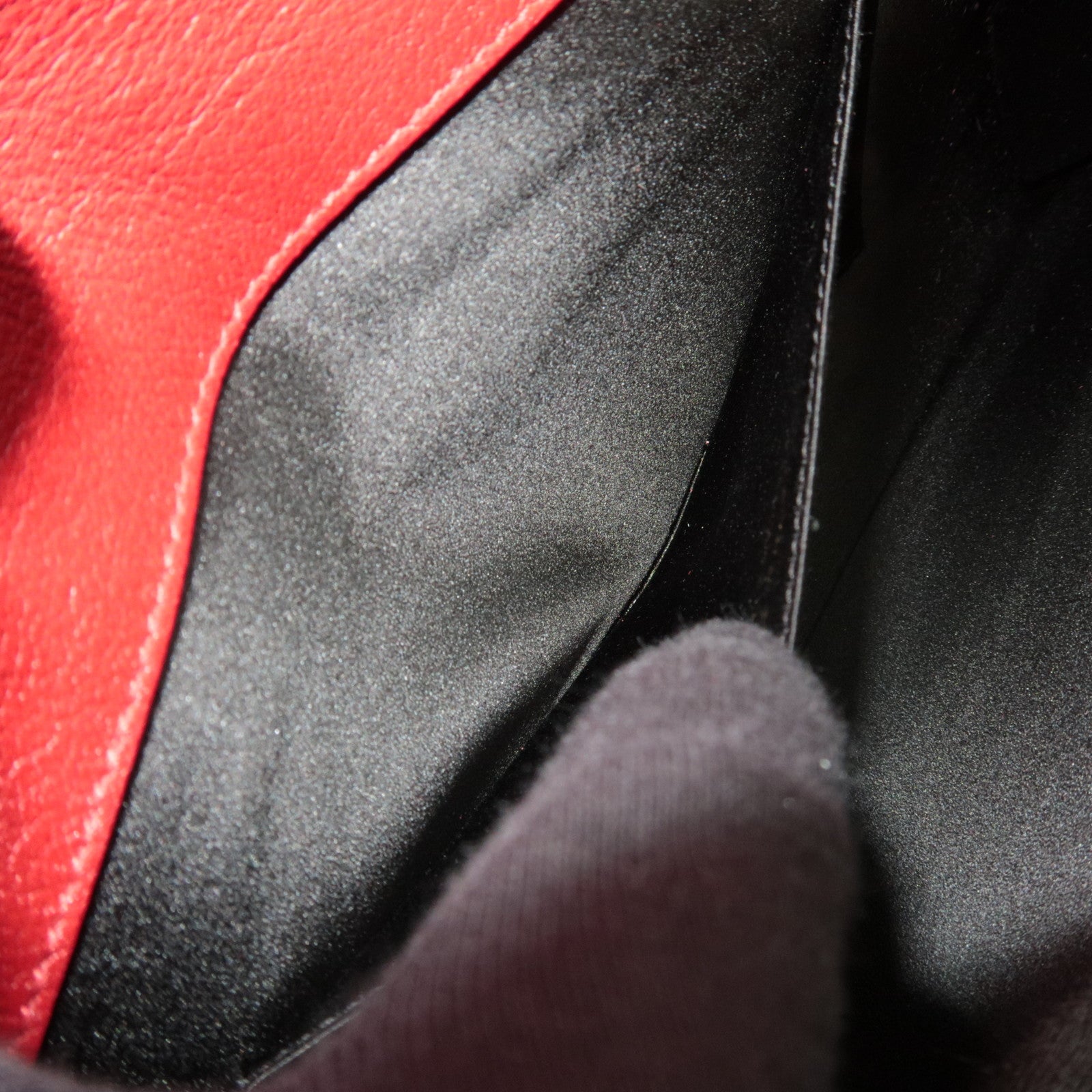 SAINT LAURENT Belle De Jour Leather Clutch Bag Red 361120