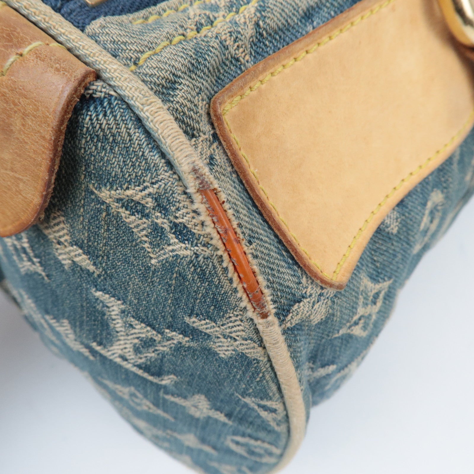 Louis Vuitton Monogram Denim Neo Speedy Handbag Blue M95019