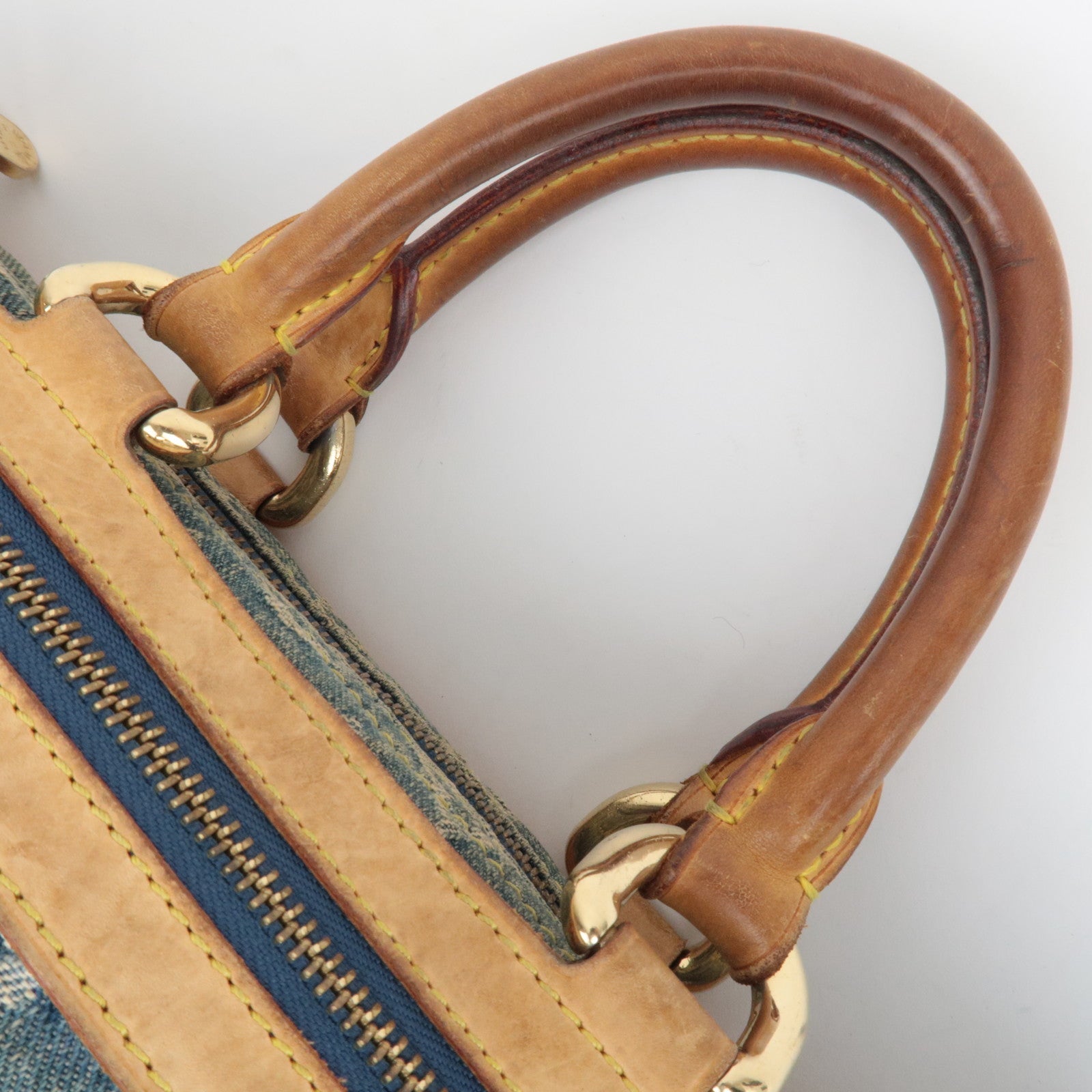 Louis Vuitton Monogram Denim Neo Speedy Handbag Blue M95019