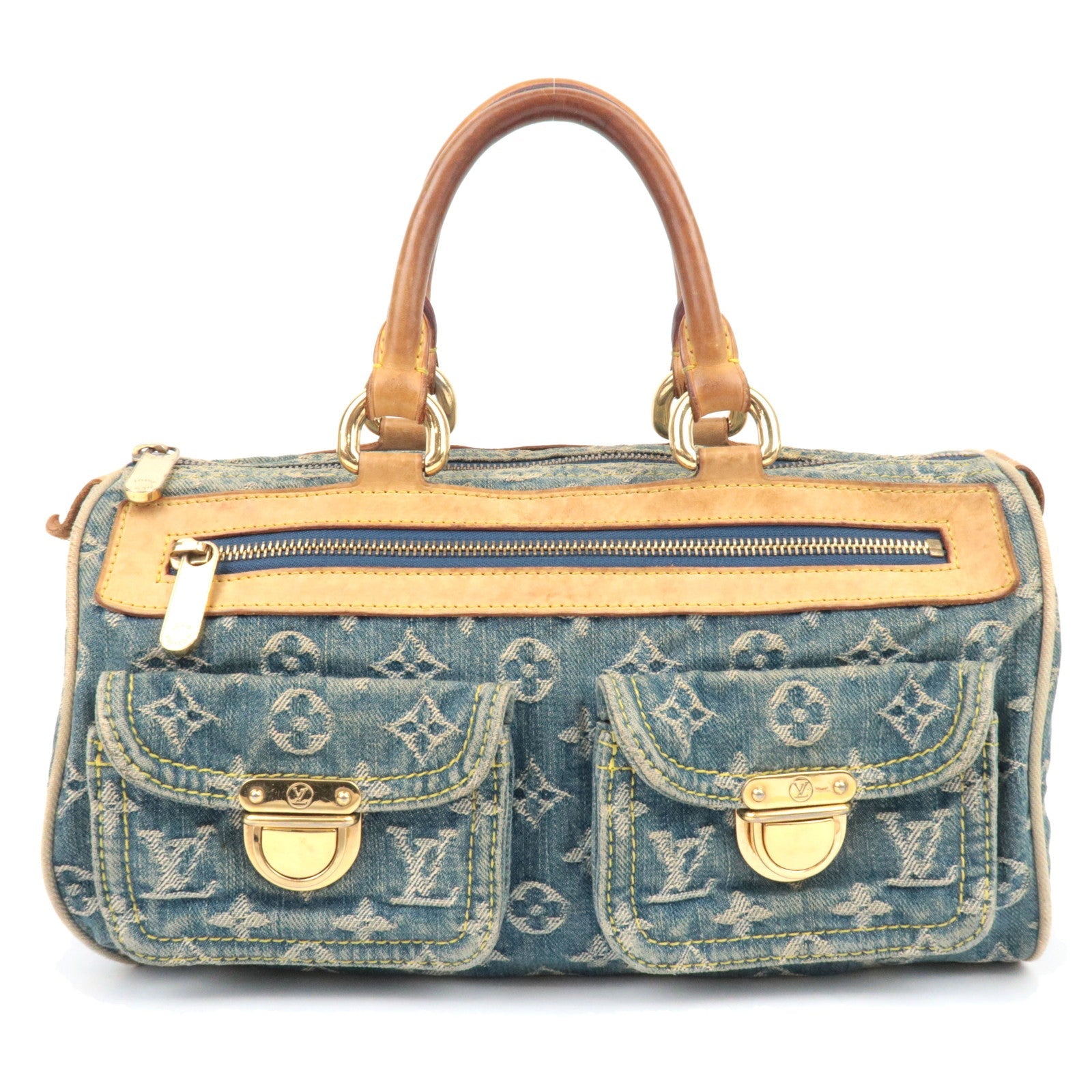 Louis Vuitton Monogram Denim Neo Speedy Handbag Blue M9501986872