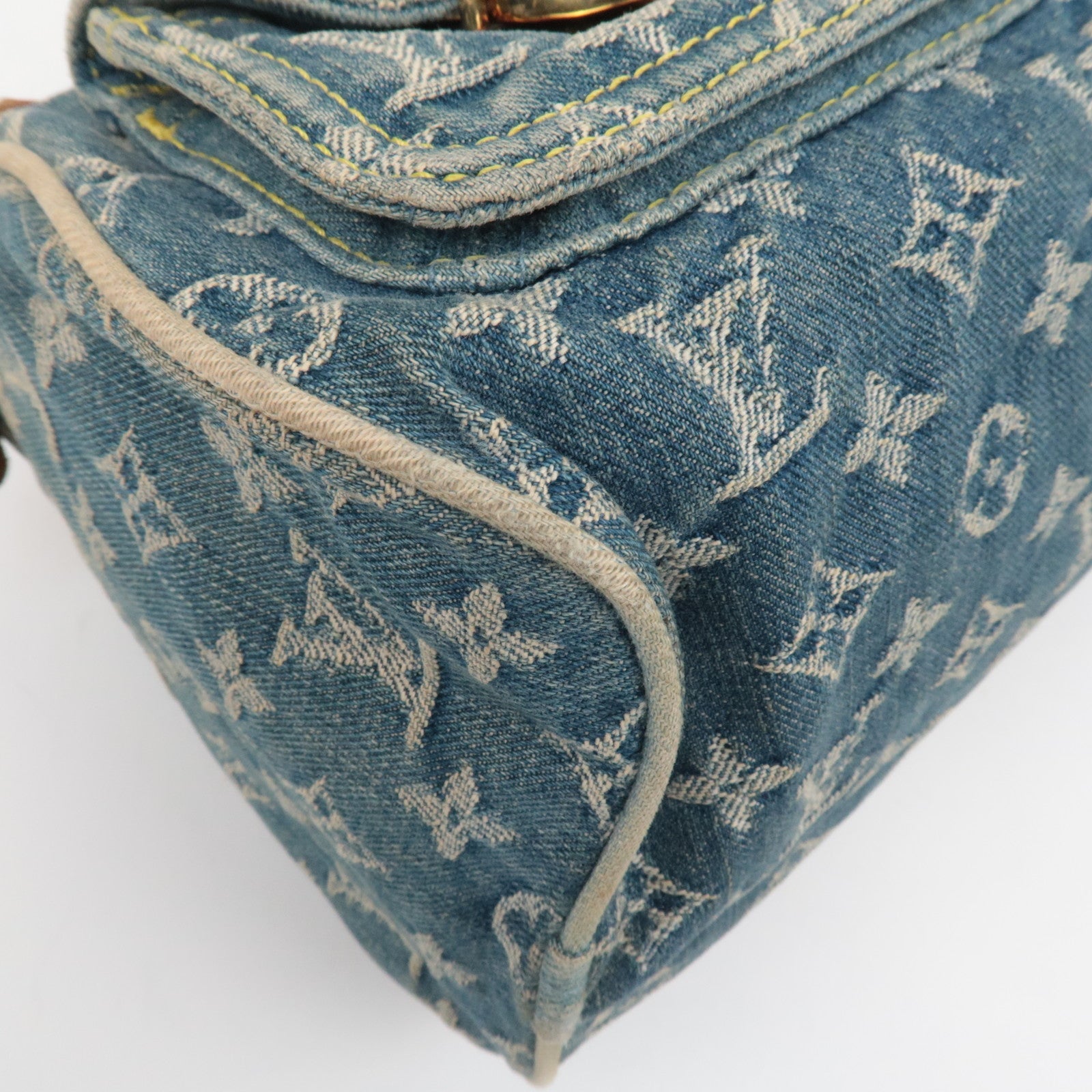 Louis Vuitton Monogram Denim Neo Speedy Handbag Blue M95019