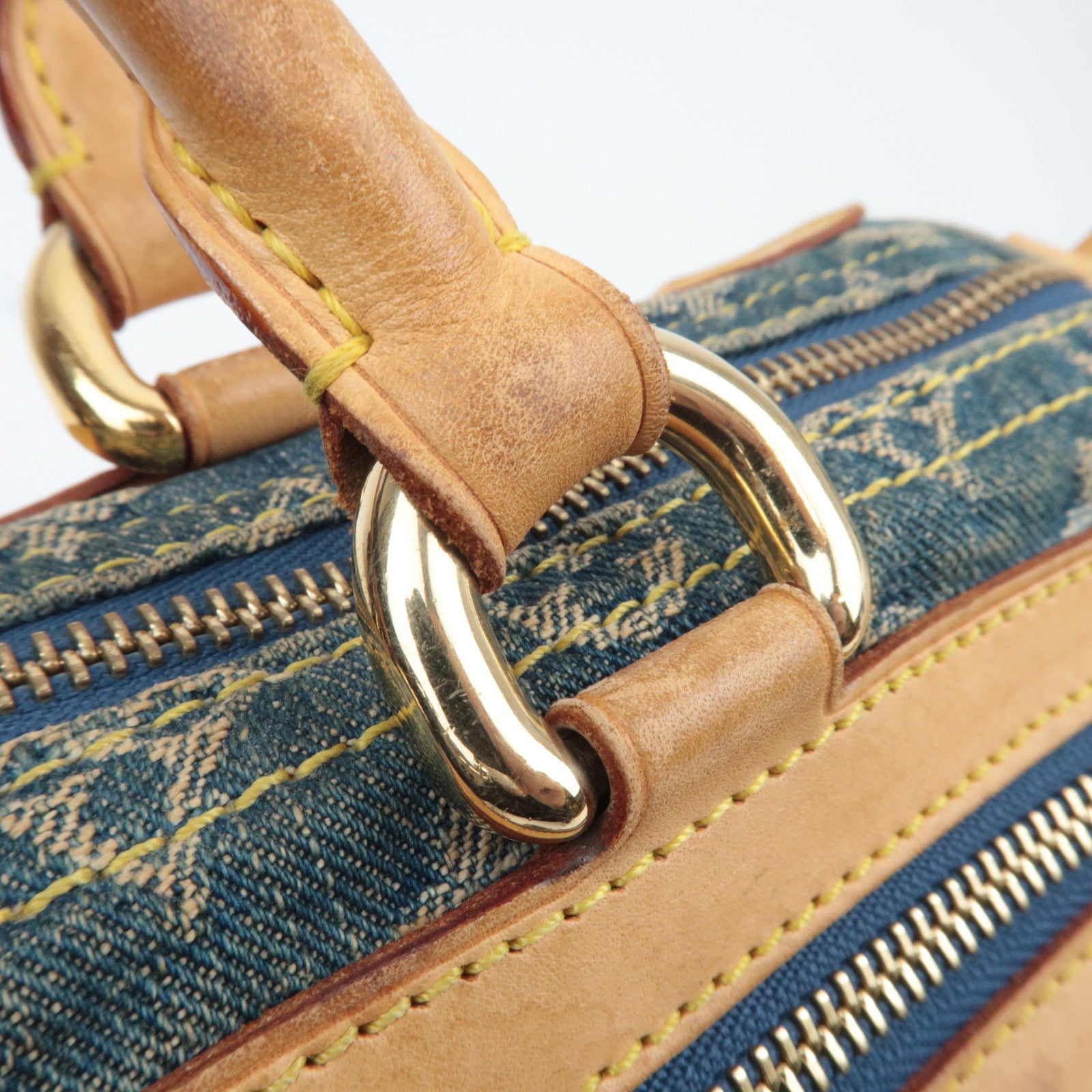 Louis Vuitton Monogram Denim Neo Speedy Handbag Blue M95019