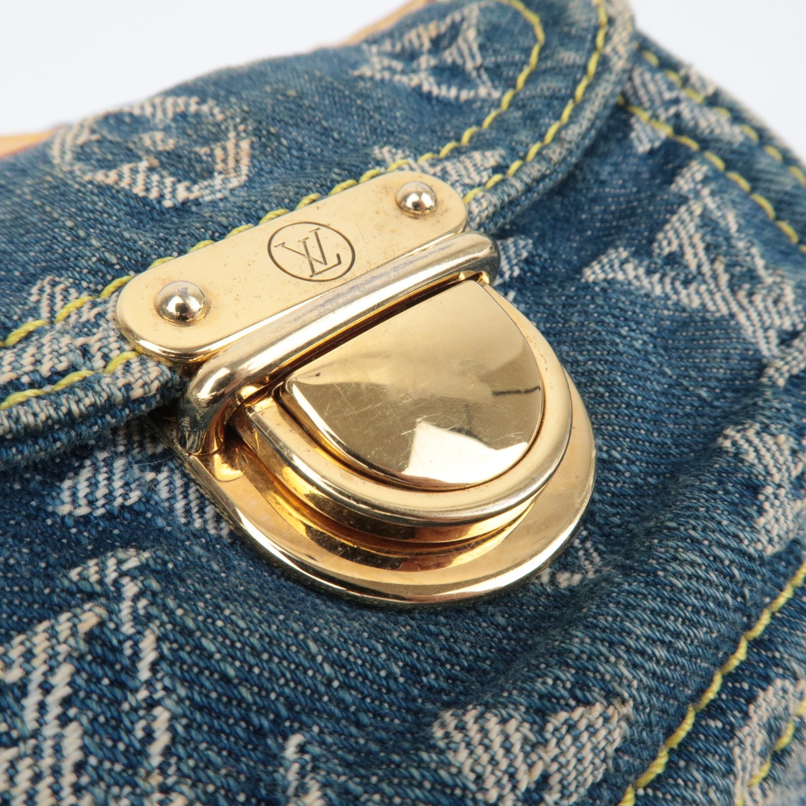 Louis Vuitton Monogram Denim Neo Speedy Handbag Blue M95019