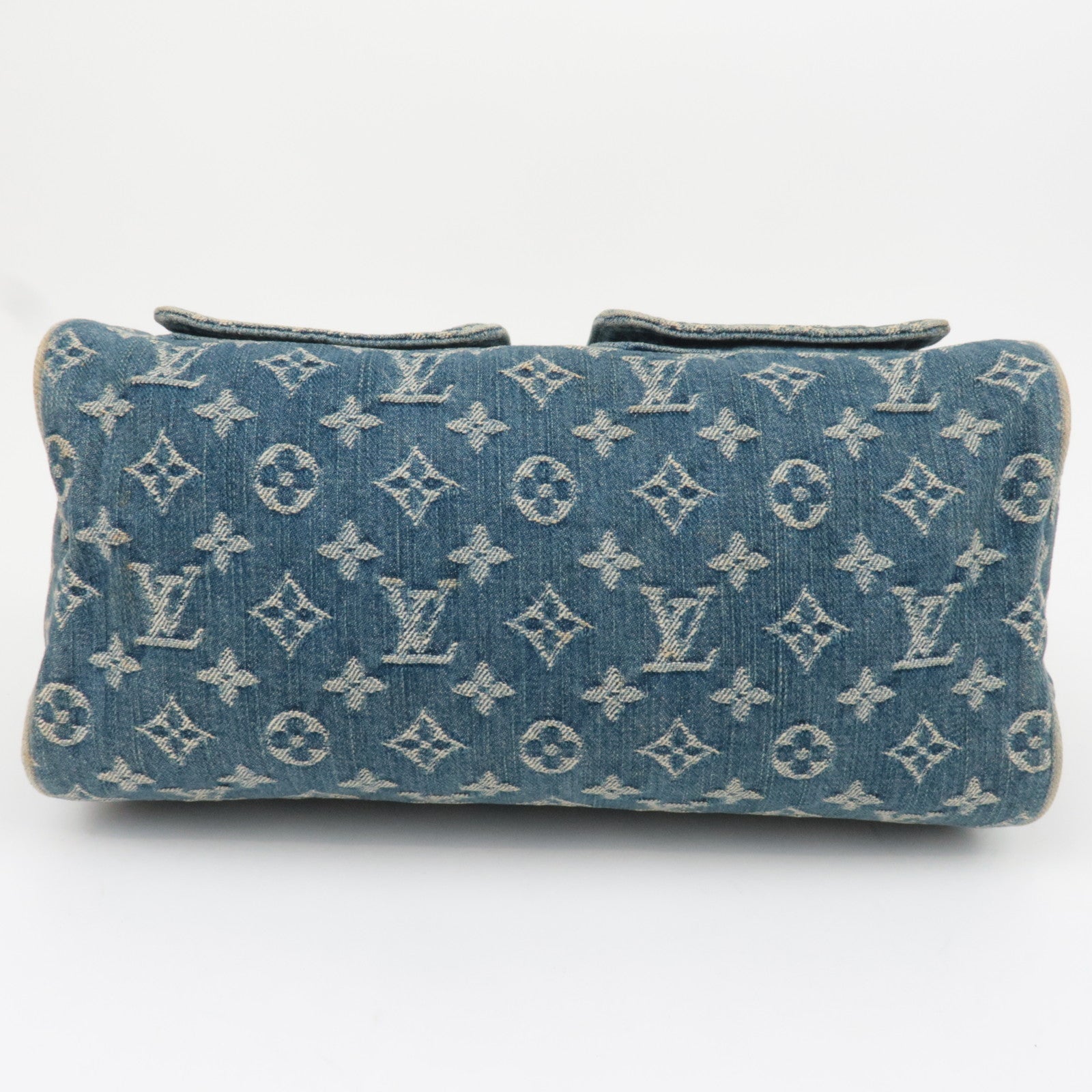 Louis Vuitton Monogram Denim Neo Speedy Handbag Blue M95019