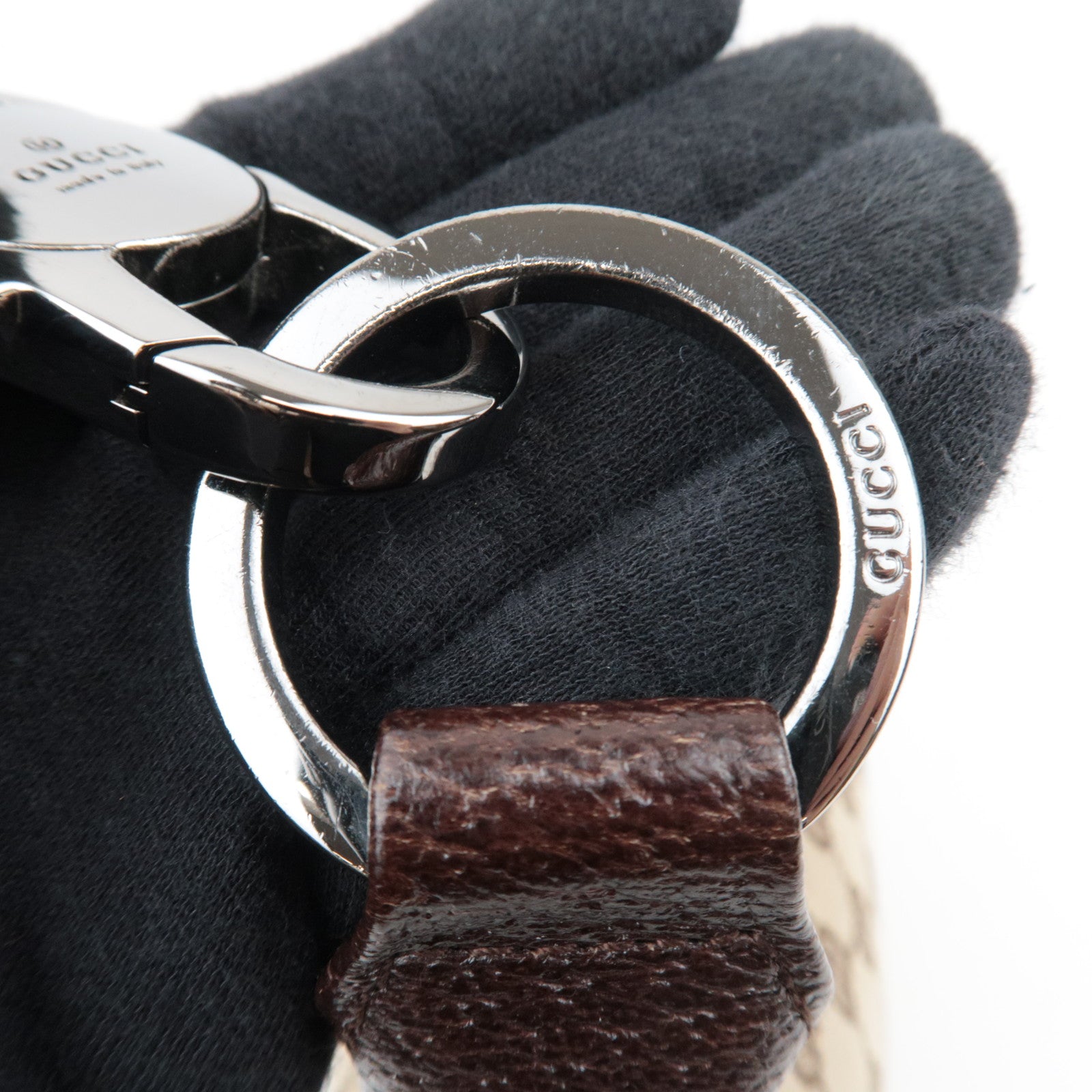 GUCCI GG Canvas Hobo Shoulder Bag Beige 115002