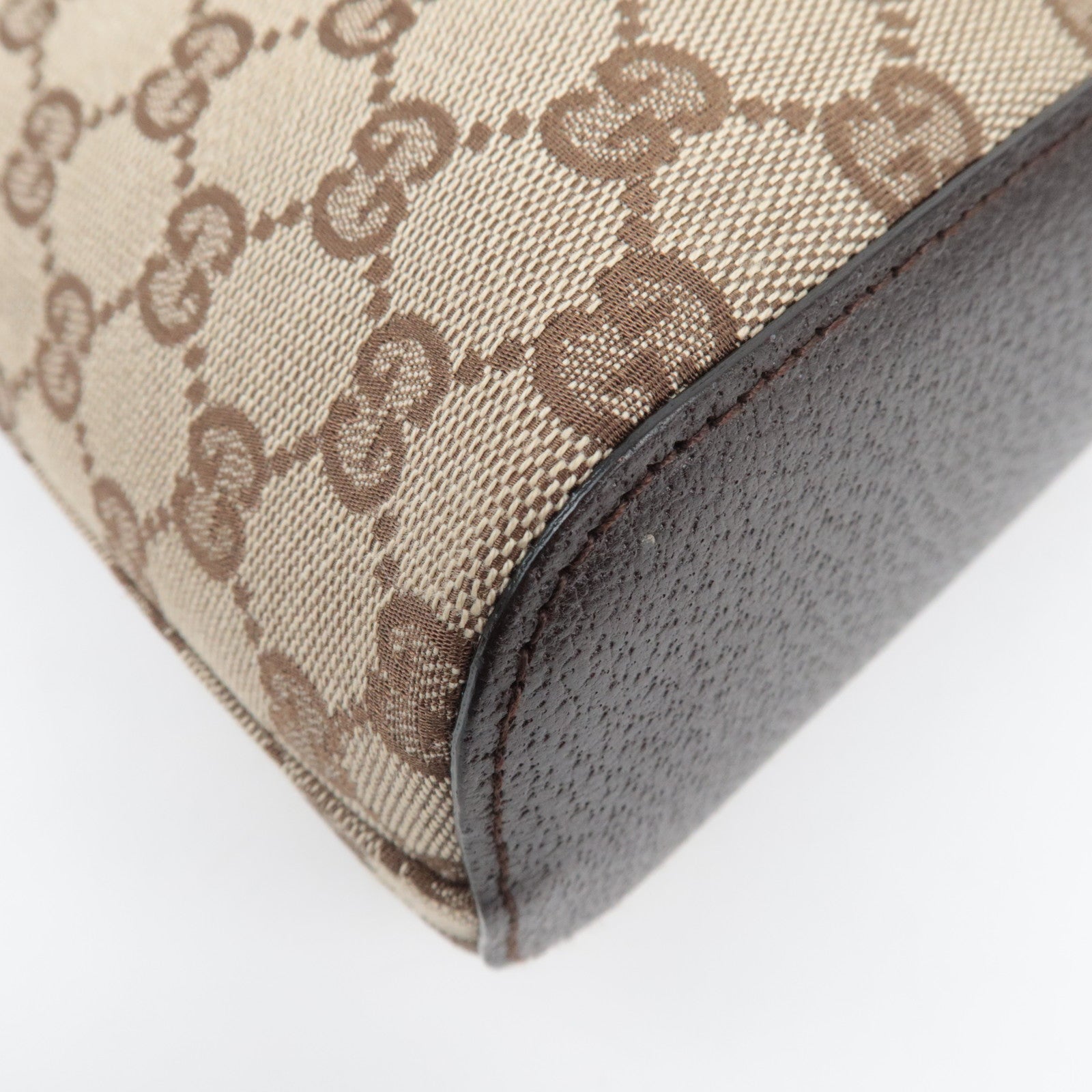 GUCCI GG Canvas Hobo Shoulder Bag Beige 115002