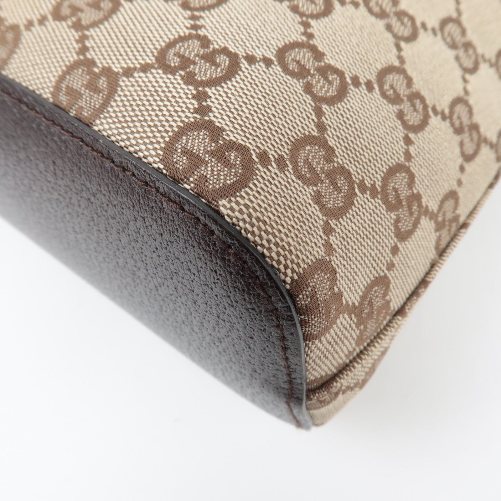 GUCCI GG Canvas Hobo Shoulder Bag Beige 115002