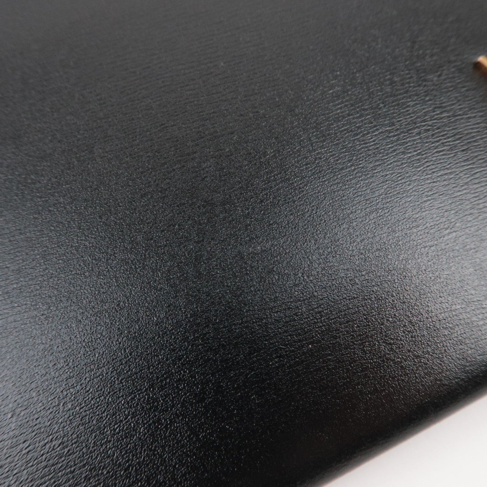 SAINT LAURENT Leather Clutch Bag Black 607779