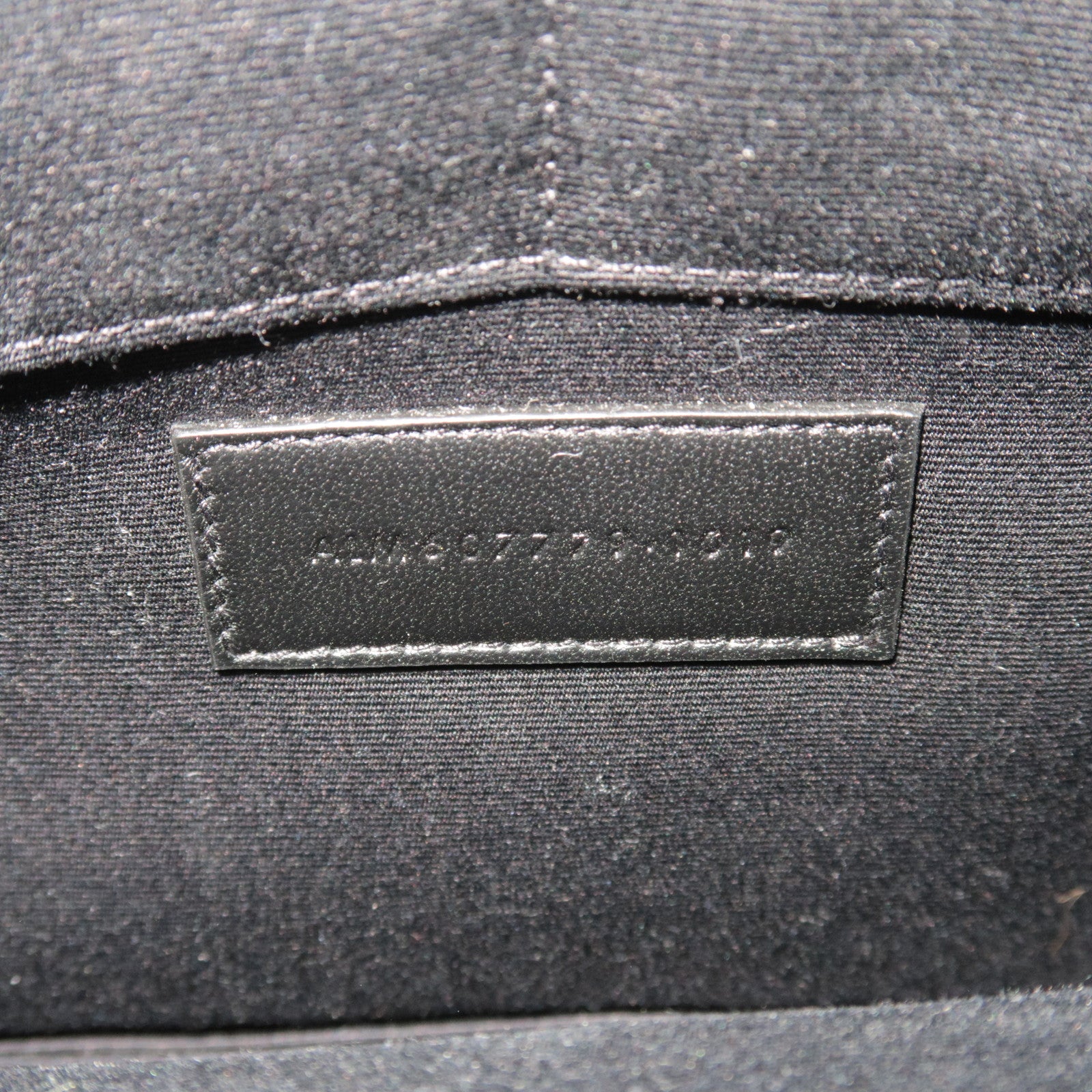 SAINT LAURENT Leather Clutch Bag Black 607779