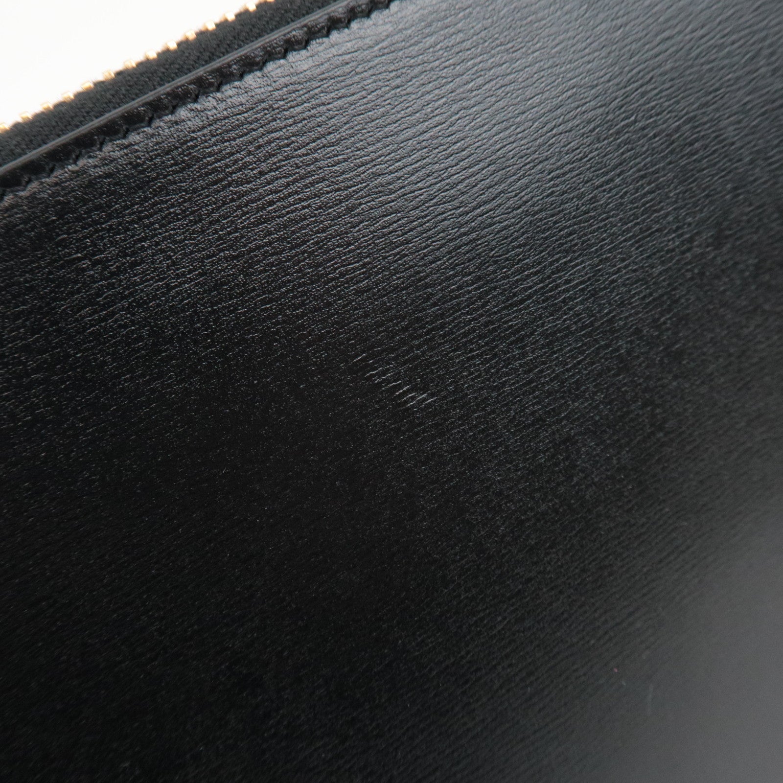 SAINT LAURENT Leather Clutch Bag Black 607779