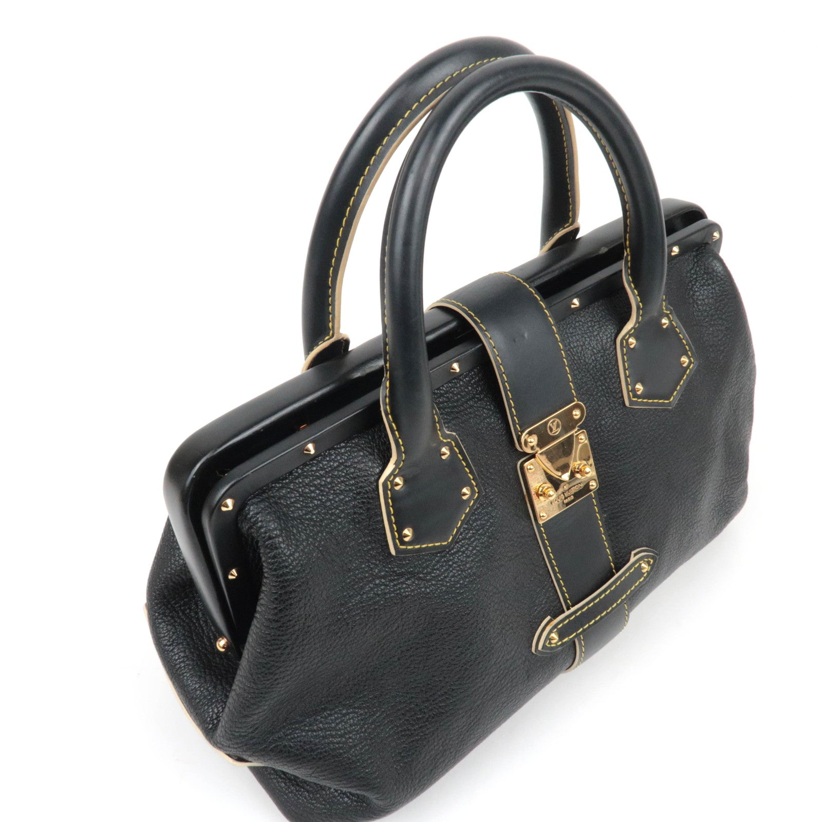 Louis Vuitton Suhali Angenieux PM Handbag Noir M91805