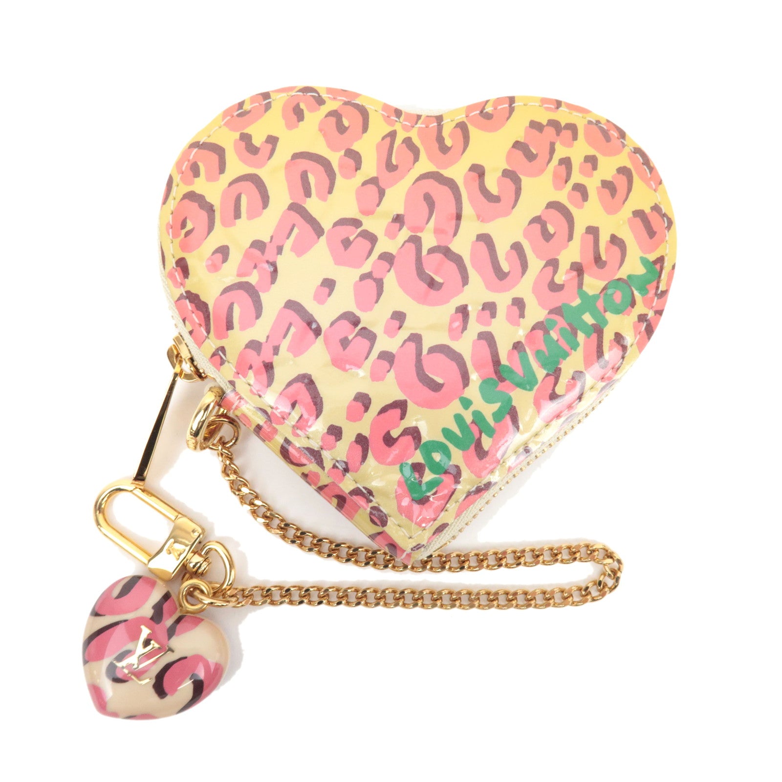 Louis Vuitton Monogram Vernis Leopard Porte Monnaie Coeur Coin Case Broncorail M9147386904