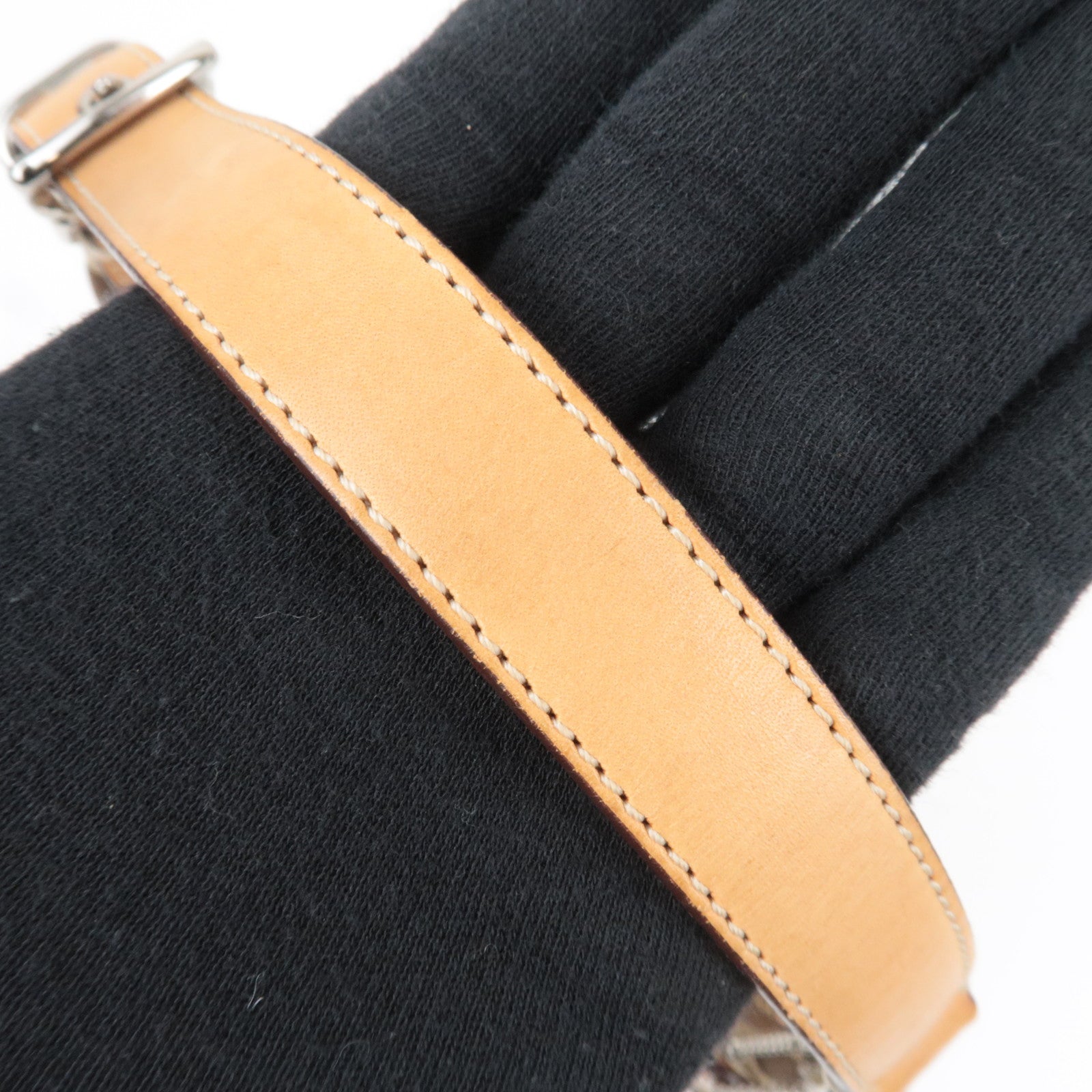 COACH Signature Hobo Canvas Leather Shoulder Bag Beige 6361