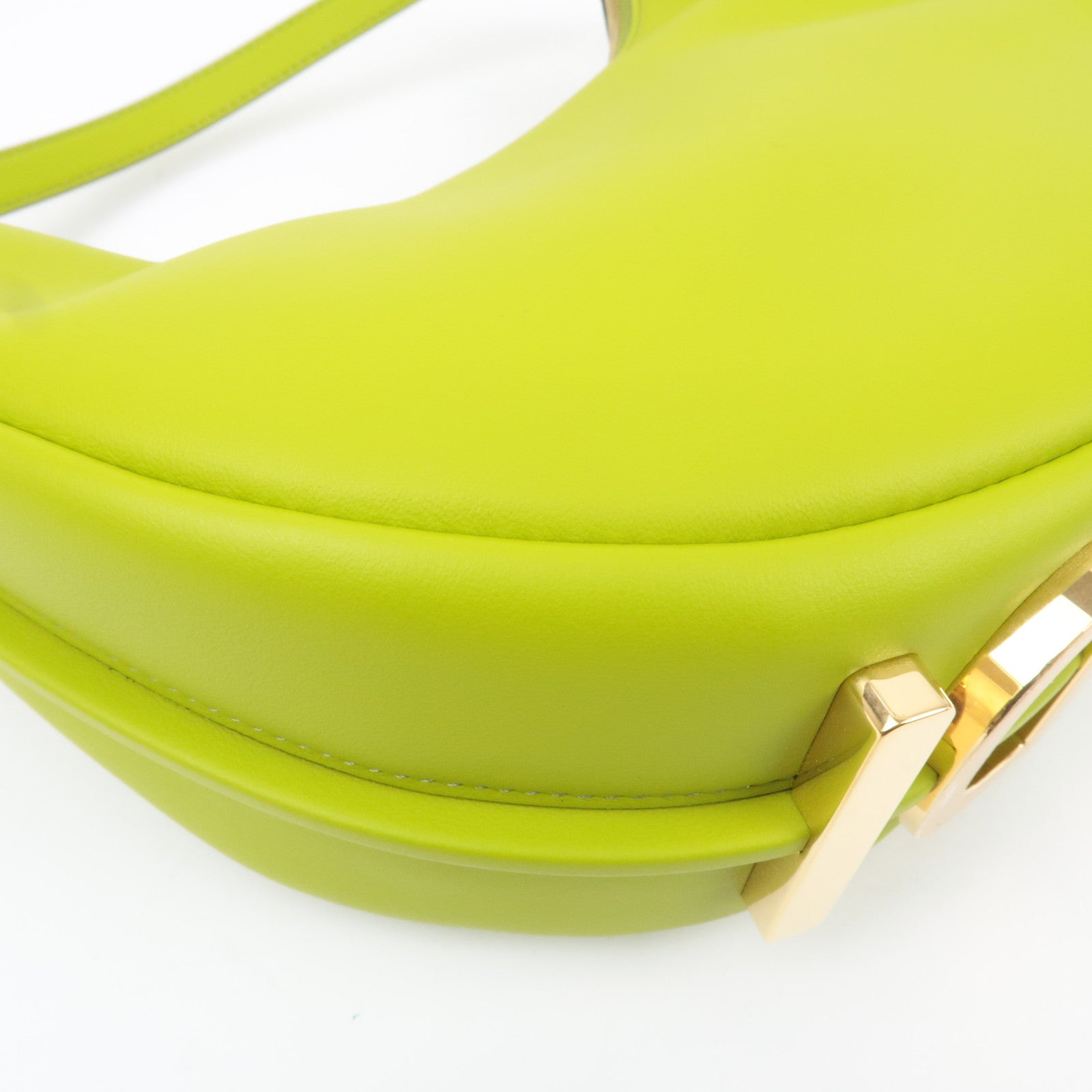 FENDI Fendigraphy Small Leather Shoulder Bag Light Green 8BR798