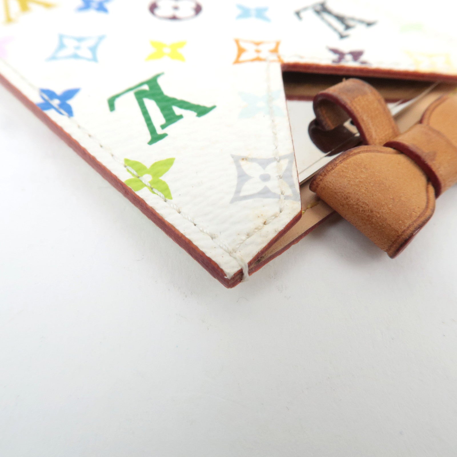 Louis Vuitton Monogram Multicolore Etui Miroir Compact Mirror Blanc M92651