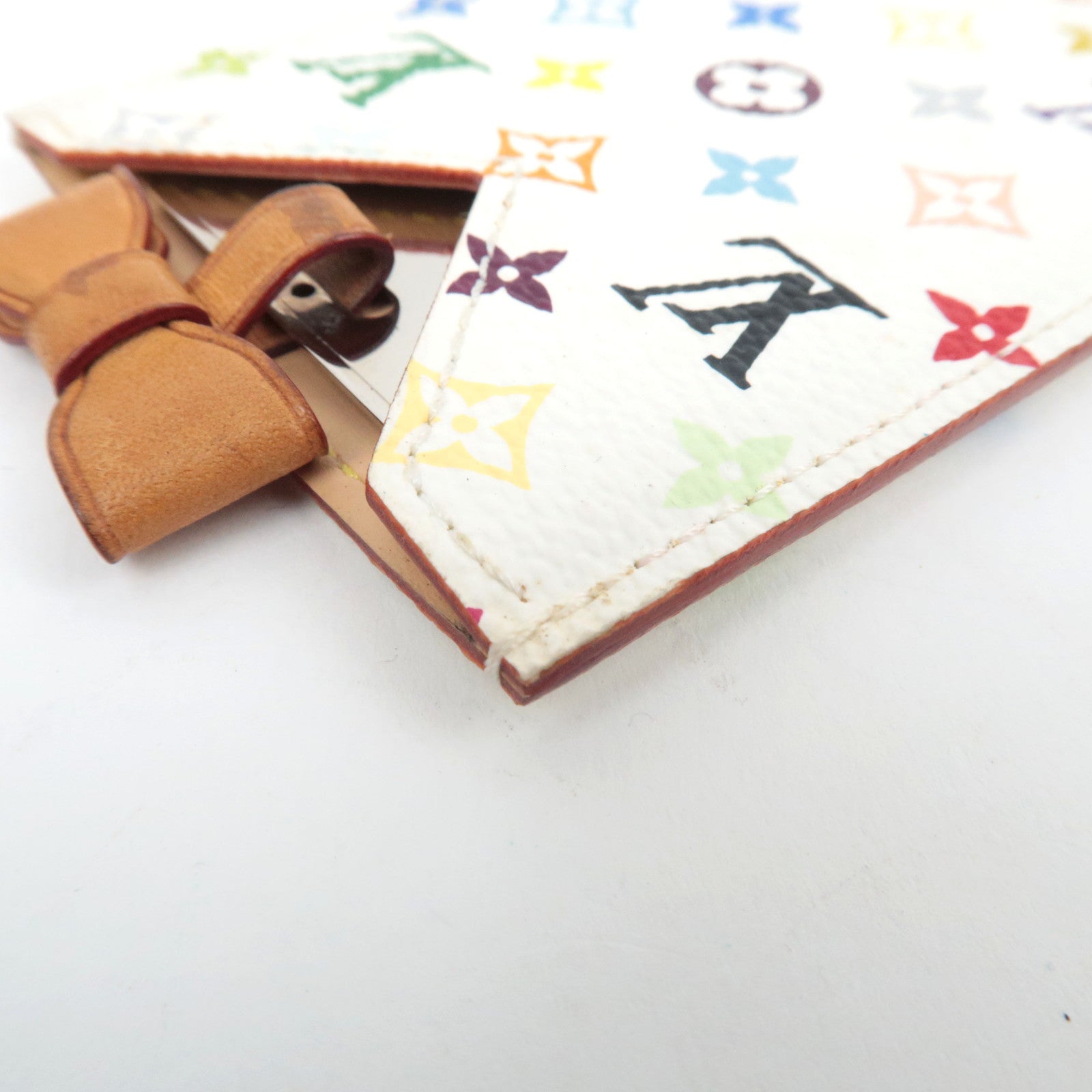 Louis Vuitton Monogram Multicolore Etui Miroir Compact Mirror Blanc M92651
