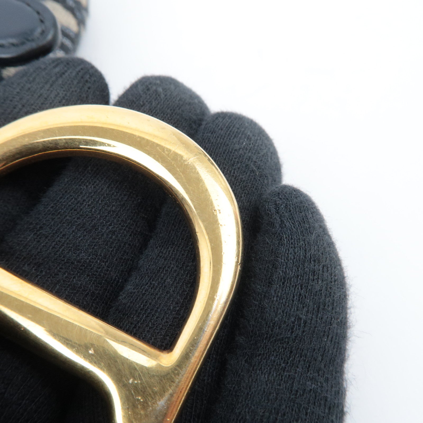 Christian Dior Oblique Trotter Mini Saddle Bag Navy