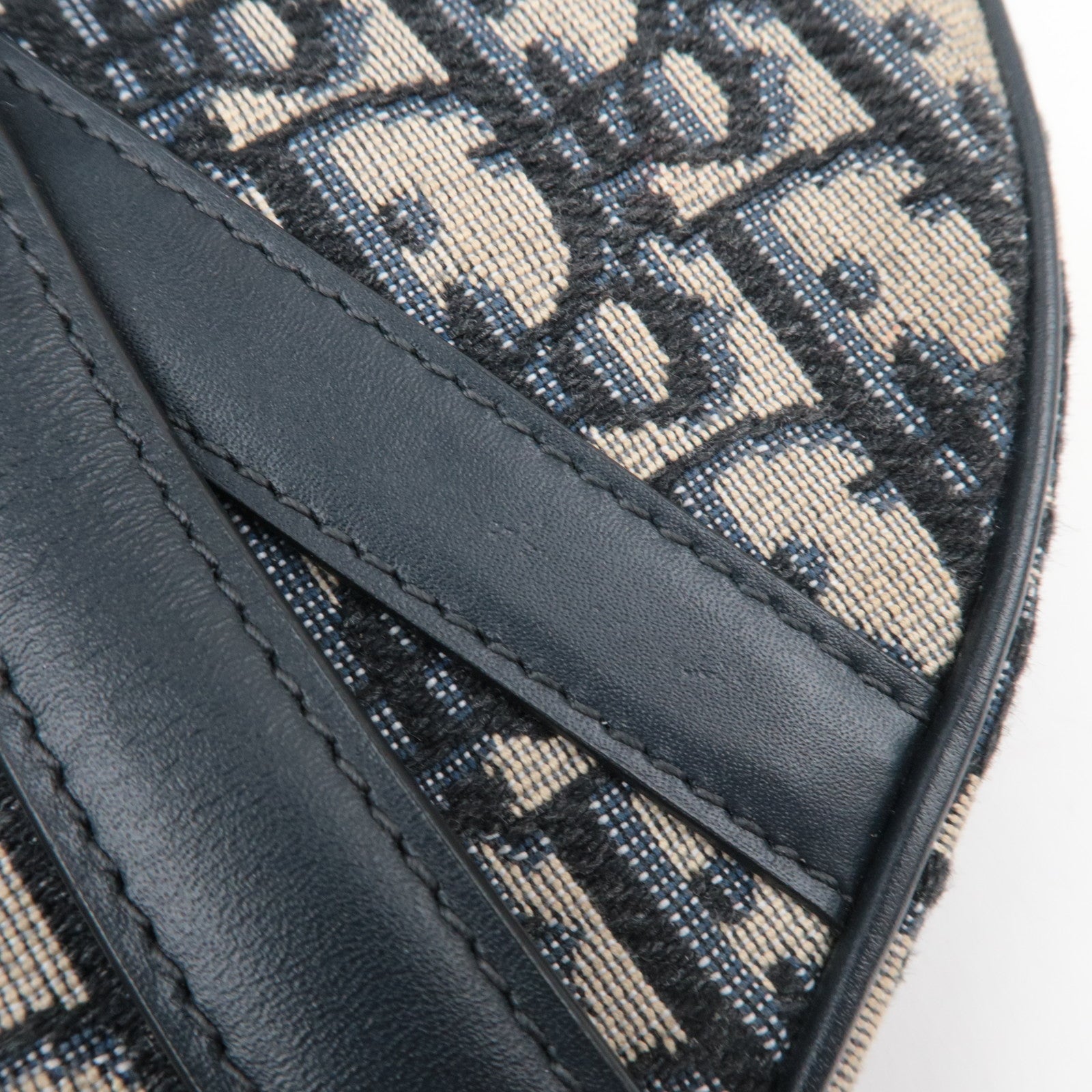 Christian Dior Oblique Trotter Mini Saddle Bag Navy