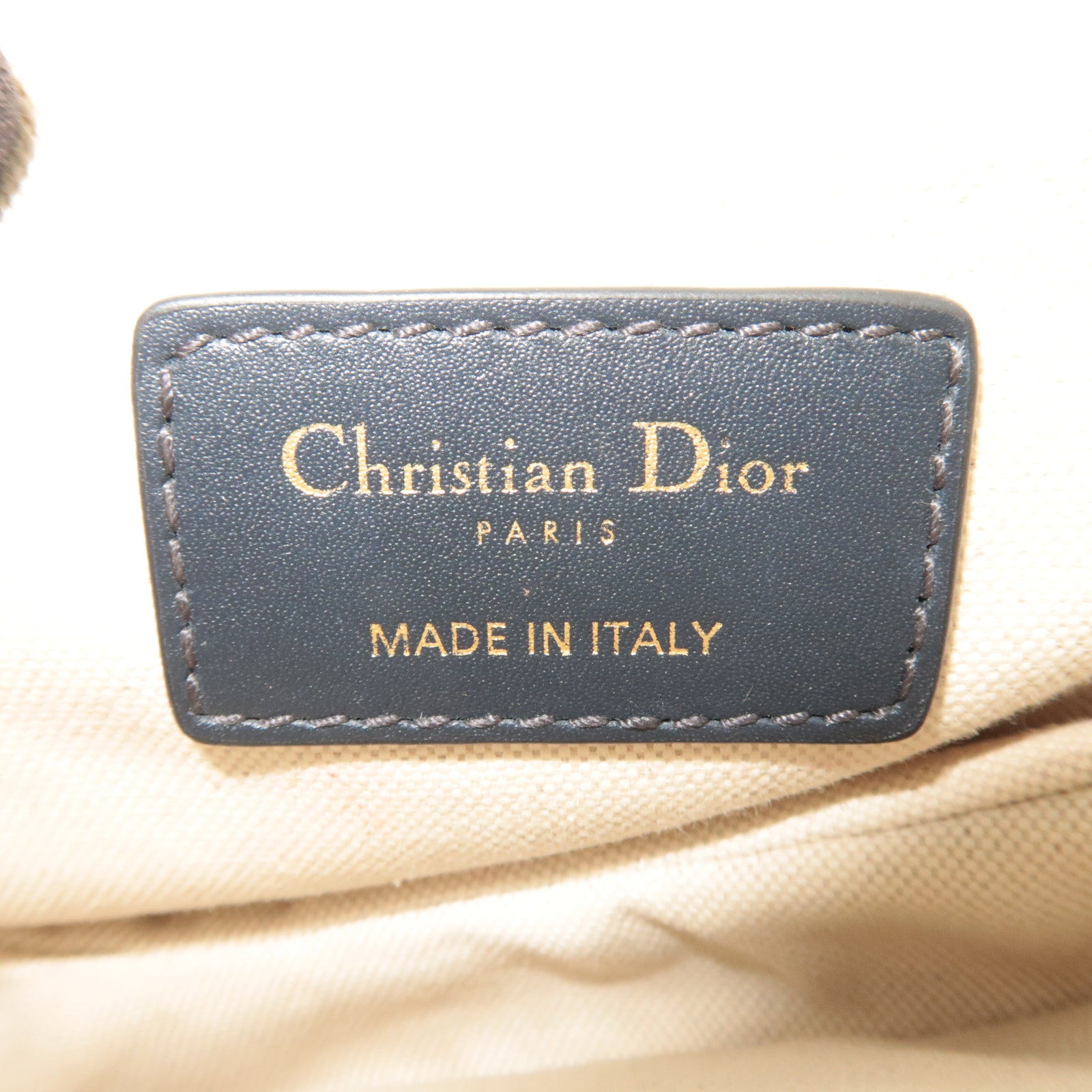 Christian Dior Oblique Trotter Mini Saddle Bag Navy