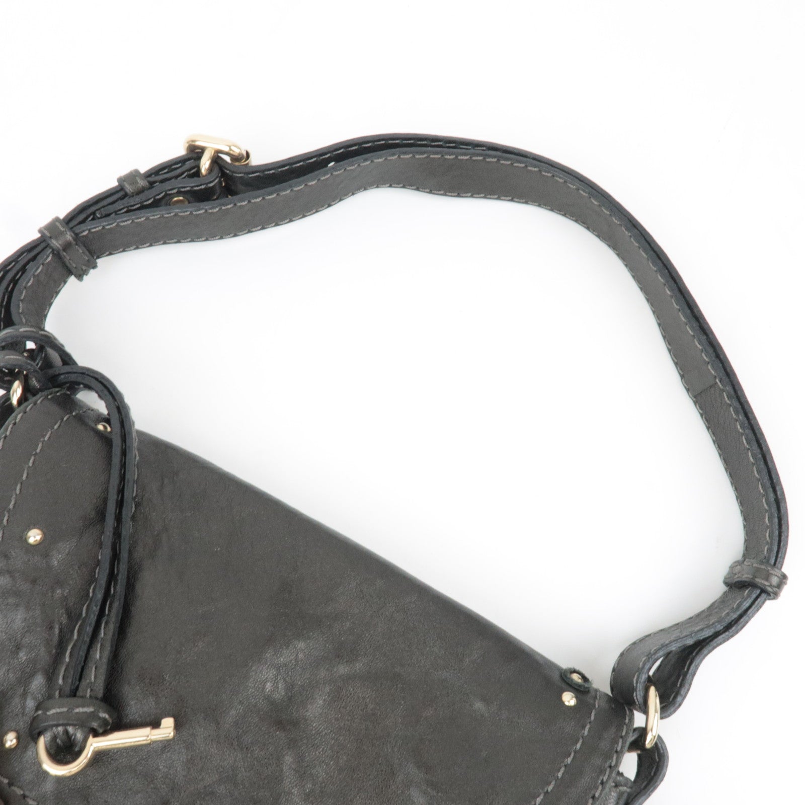Chloe Capsule Paddington Small Leather Shoulder Bag Black