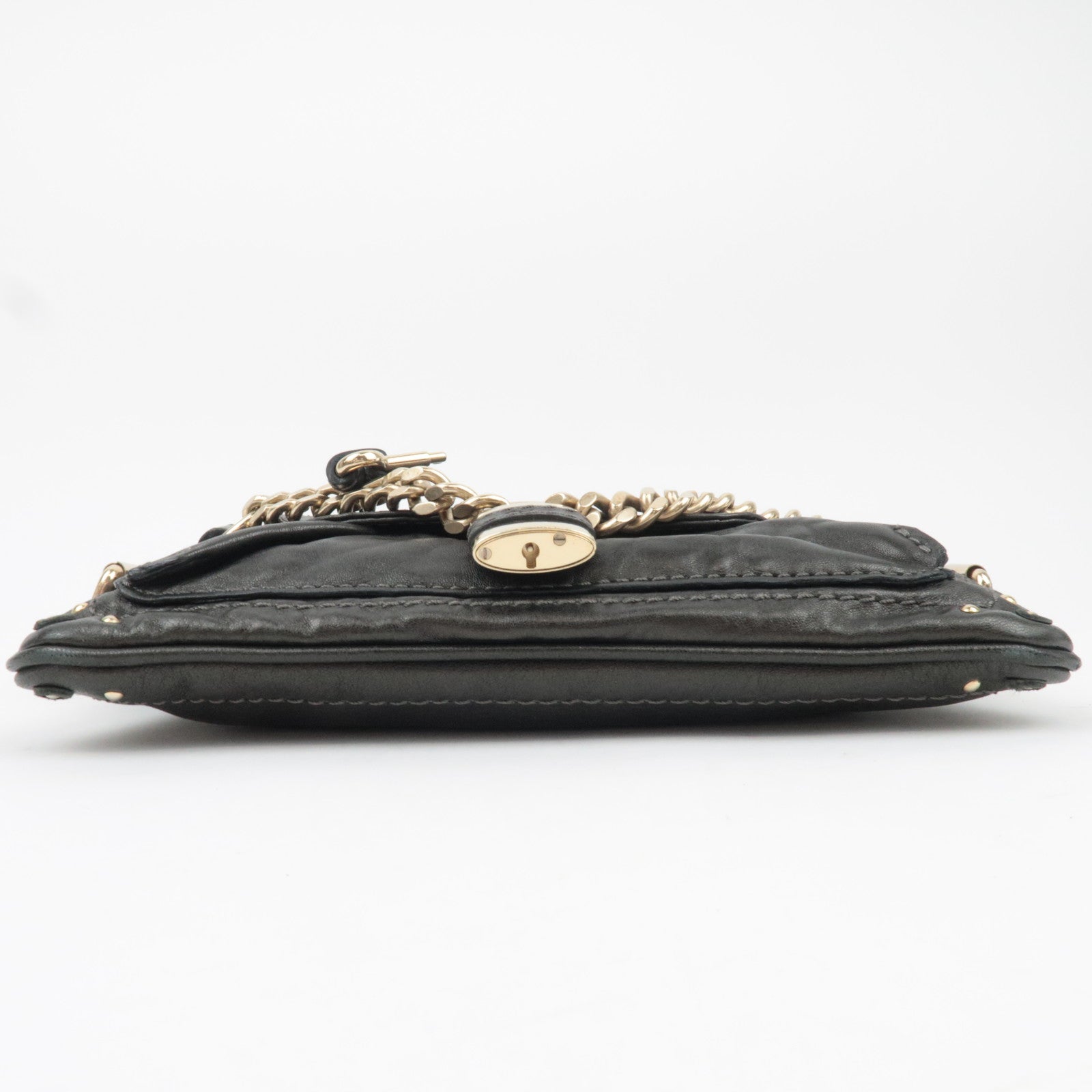 Chloe Capsule Paddington Small Leather Shoulder Bag Black