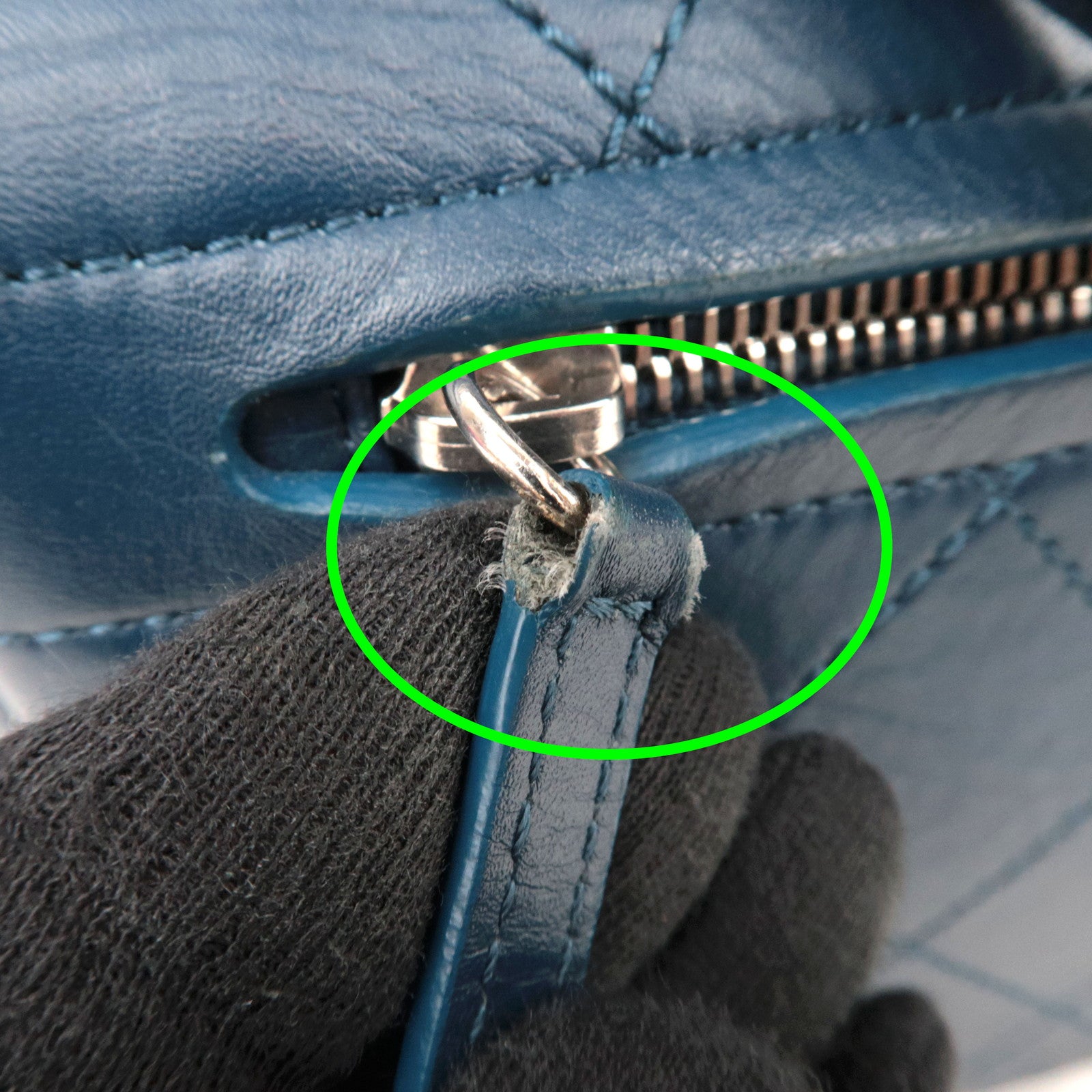 CHANEL Matelasse Calf Leather 2Way Chain Shoulder Bag Navy