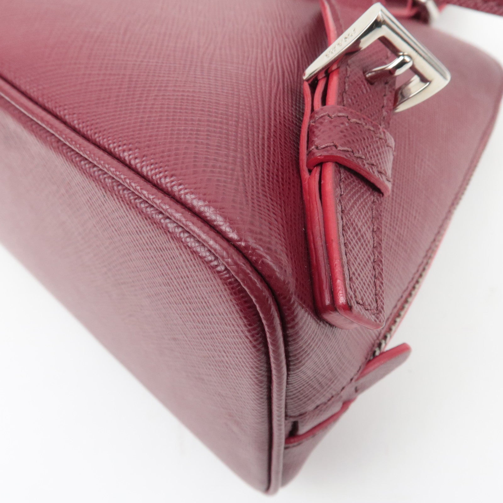 PRADA Saffiano Leather 2Way Backpack Bordeaux