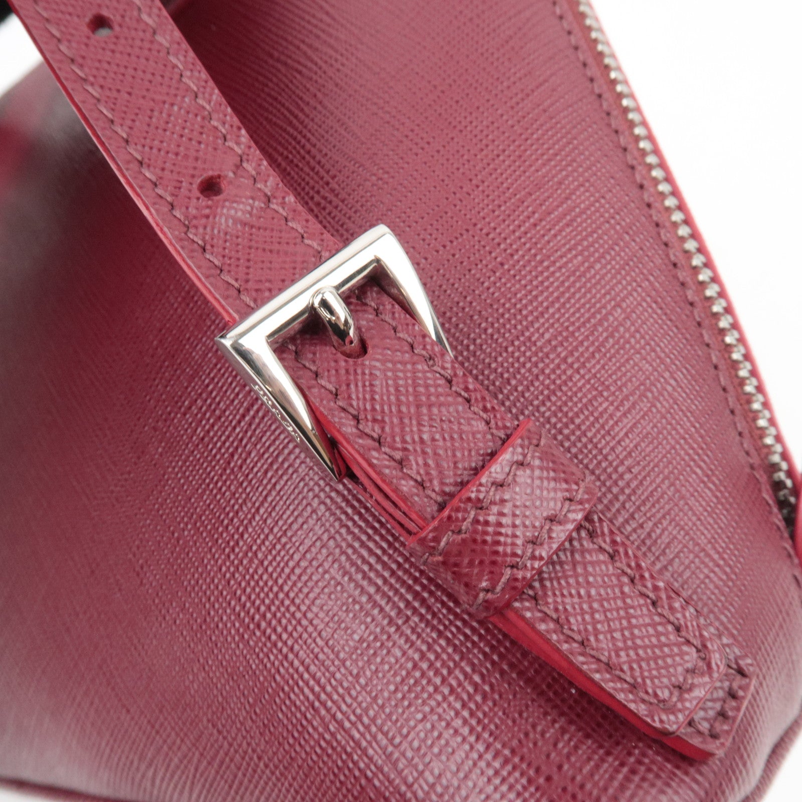 PRADA Saffiano Leather 2Way Backpack Bordeaux