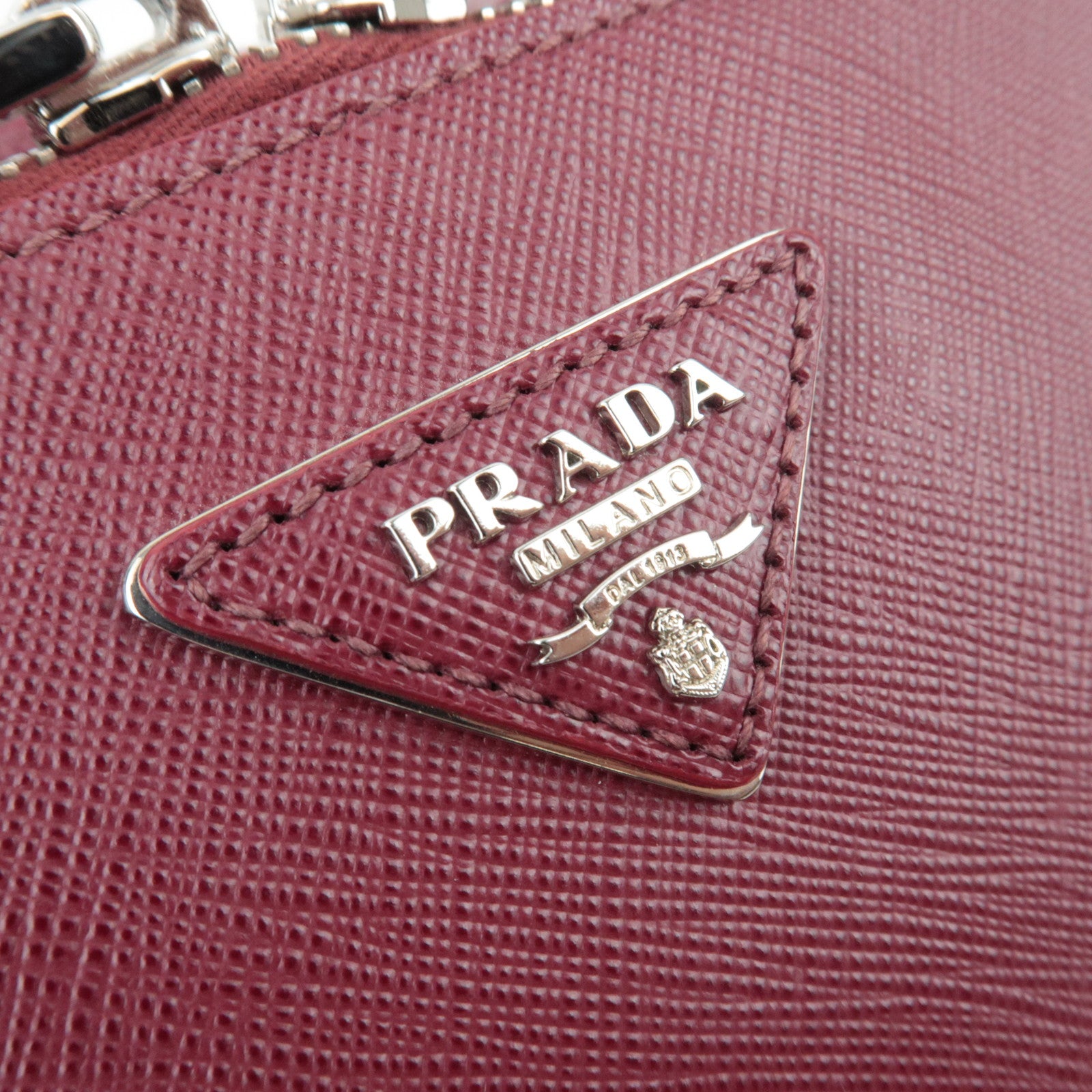 PRADA Saffiano Leather 2Way Backpack Bordeaux