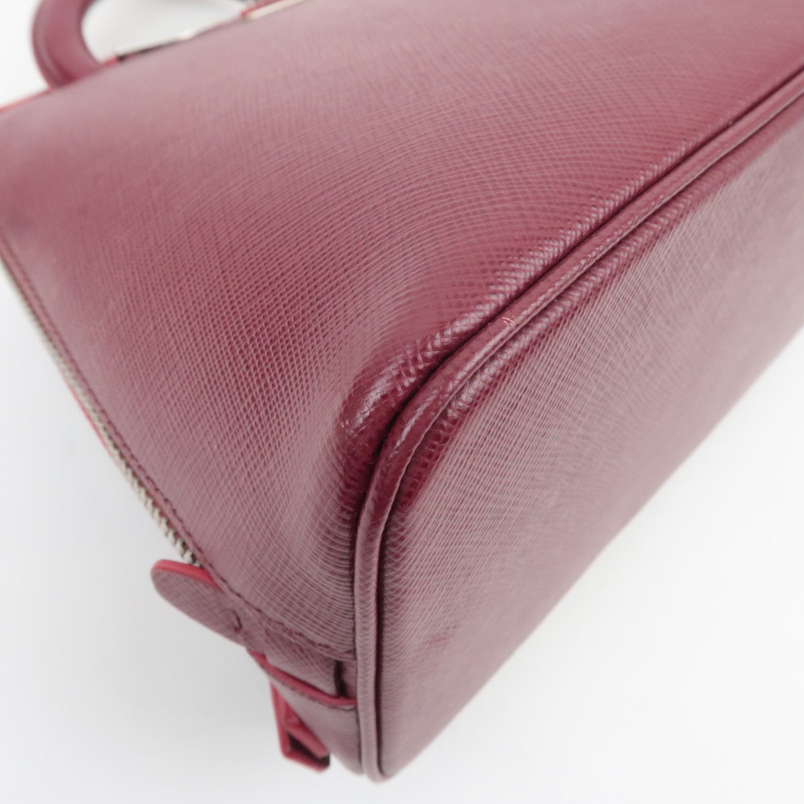 PRADA Saffiano Leather 2Way Backpack Bordeaux