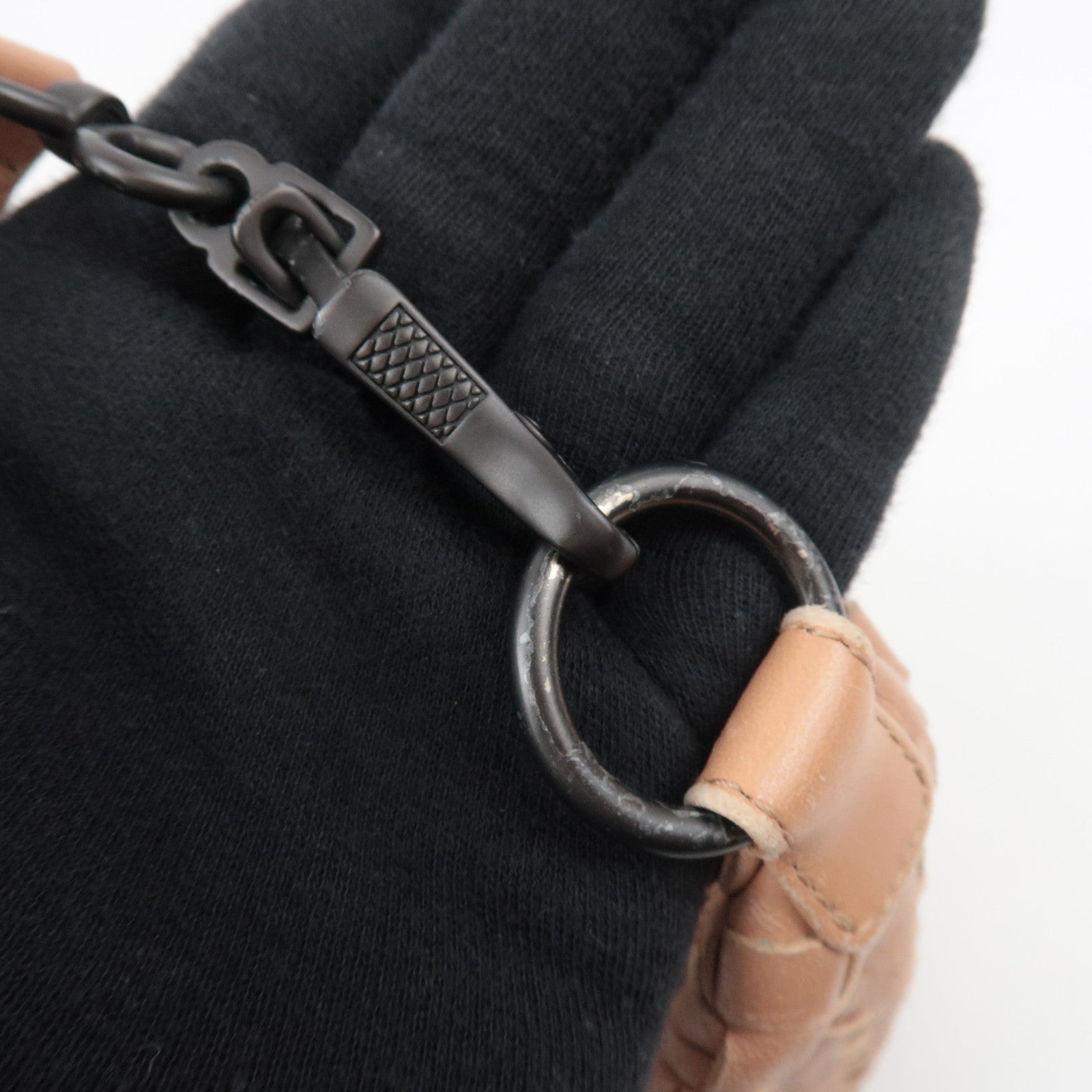 BOTTEGA VENETA Intrecciato Leather Shoulder Bag Beige