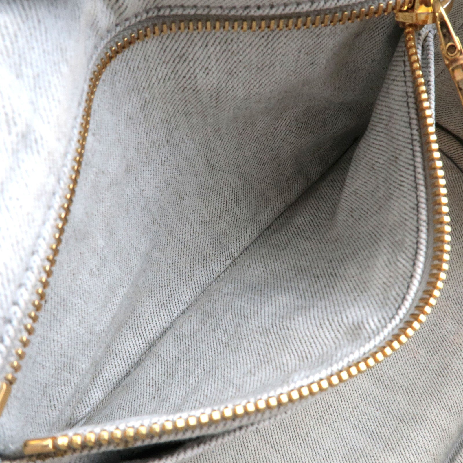 PRADA Canapa Mini 2Way Denim Tote Bag White 1BG439