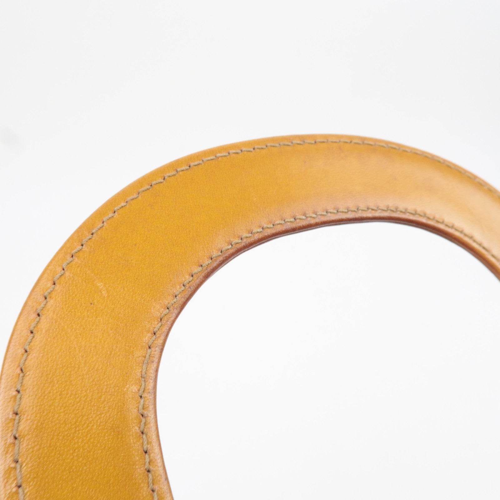 FENDI Canvas Leather Handbag Multicolor Brown