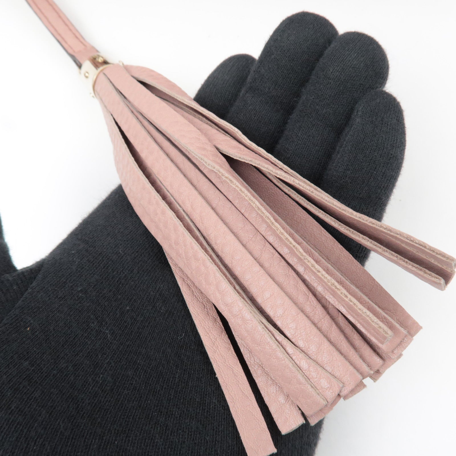 GUCCI Soho Interlocking G Leather Chain Shoulder Bag Pink 308982