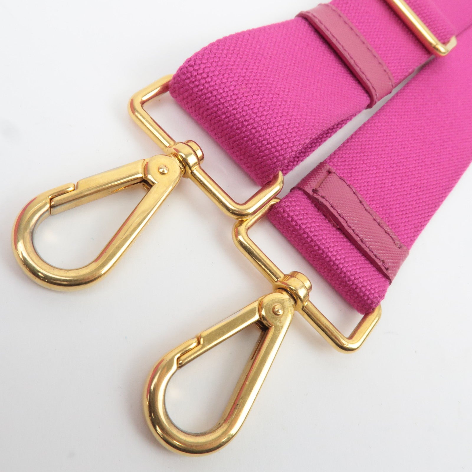 PRADA Canapa Mini 2Way Canvas Tote Bag Pink B2439G