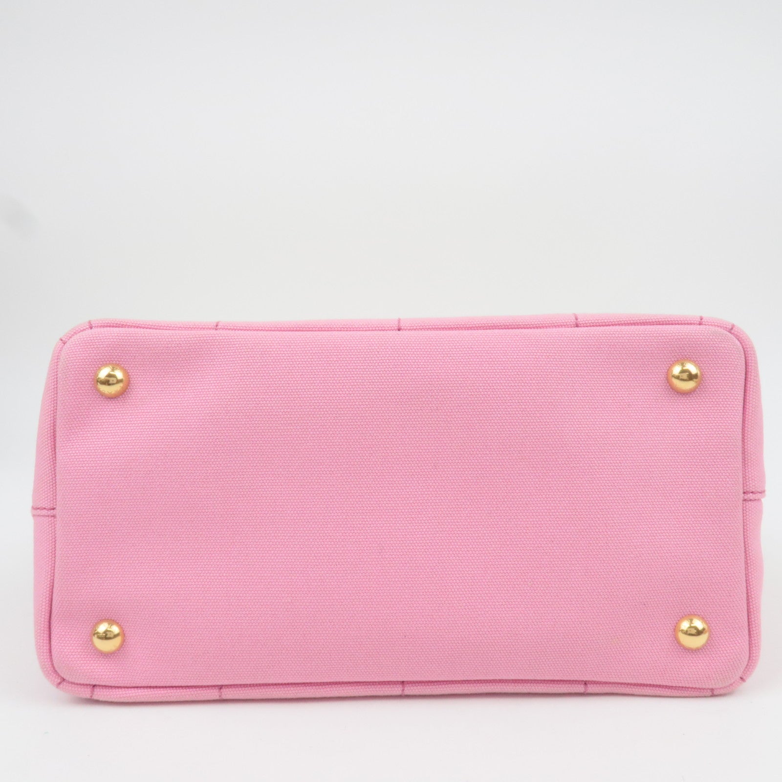 PRADA Canapa Mini Canvas 2Way Tote Bag Pink 1BG439