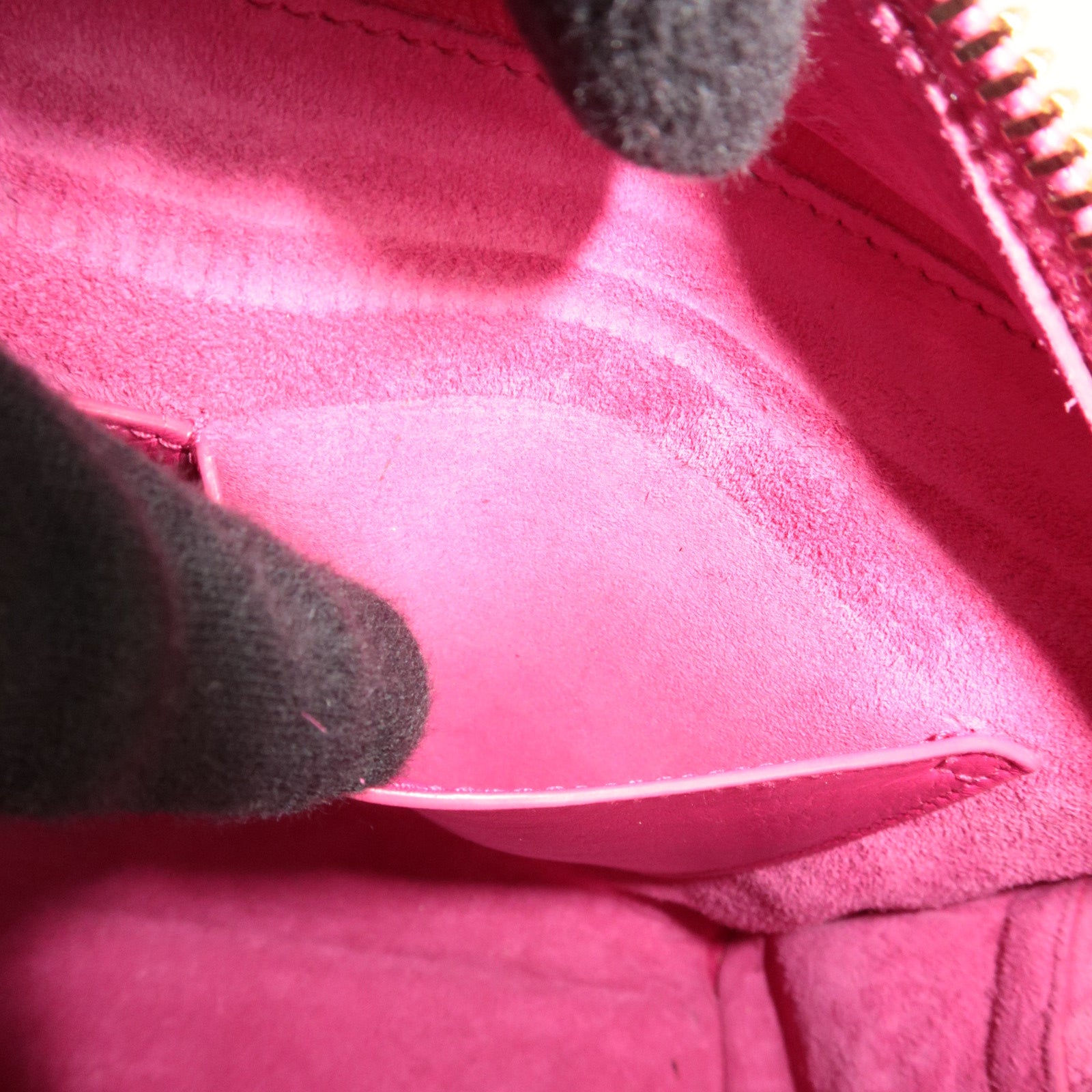 SAINT LAURENT Cabas Leather 2Way Bag Pink 357395