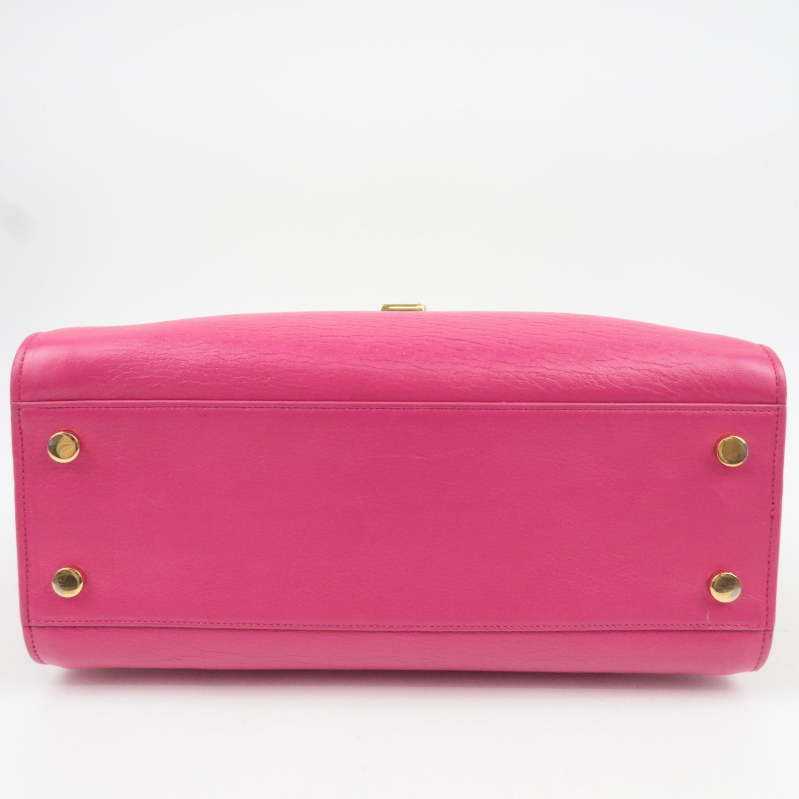 SAINT LAURENT Cabas Leather 2Way Bag Pink 357395