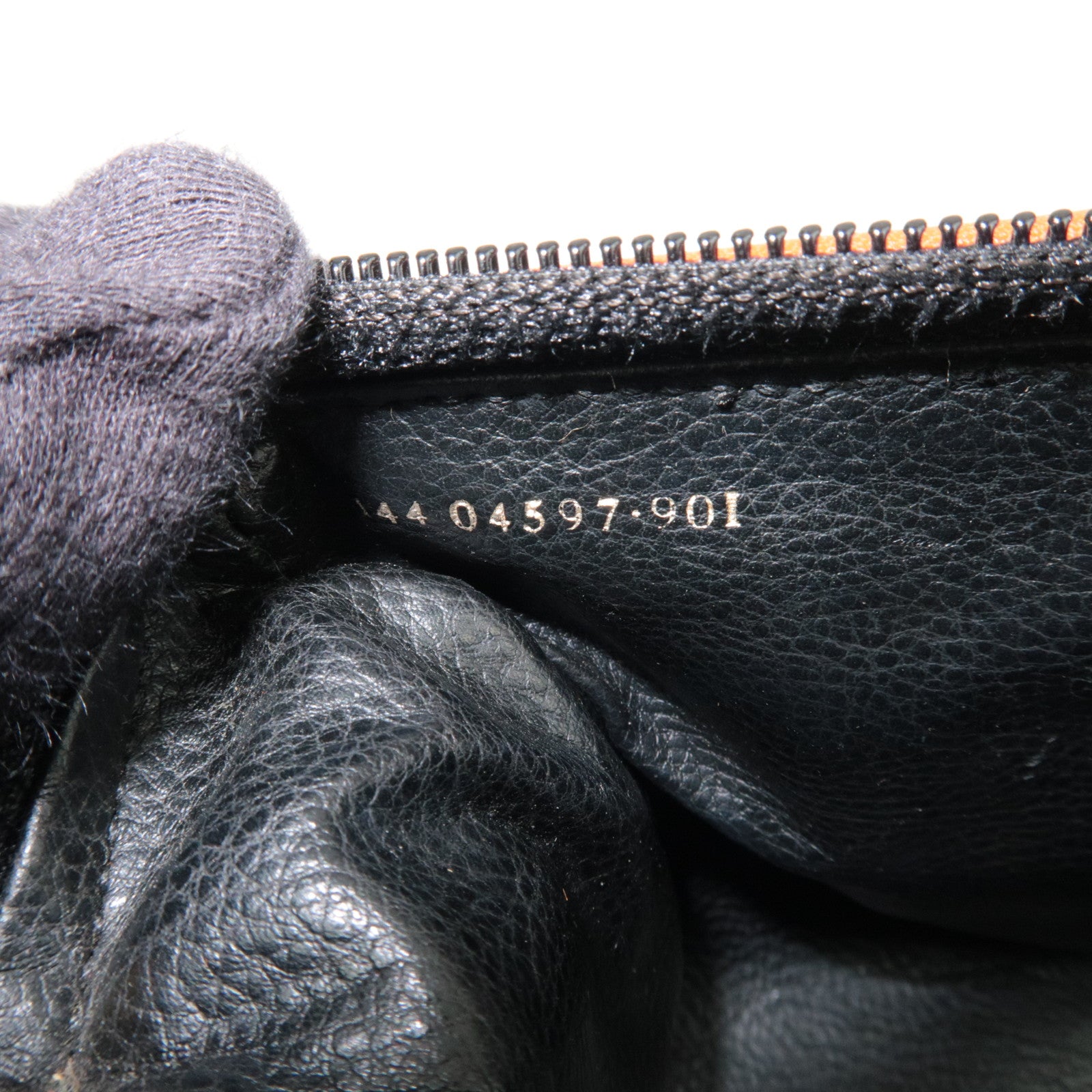 FENDI Pequin PVC Leather 2Way Handbag Khaki Black Brown 04597