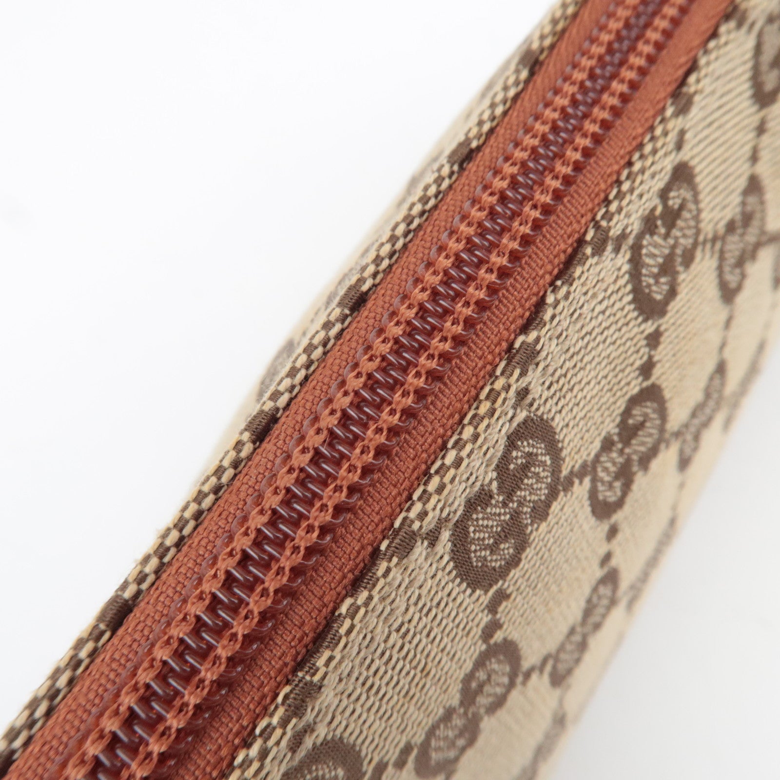 GUCCI Small Shoulder Bag GG Canvas Leather Beige 103399