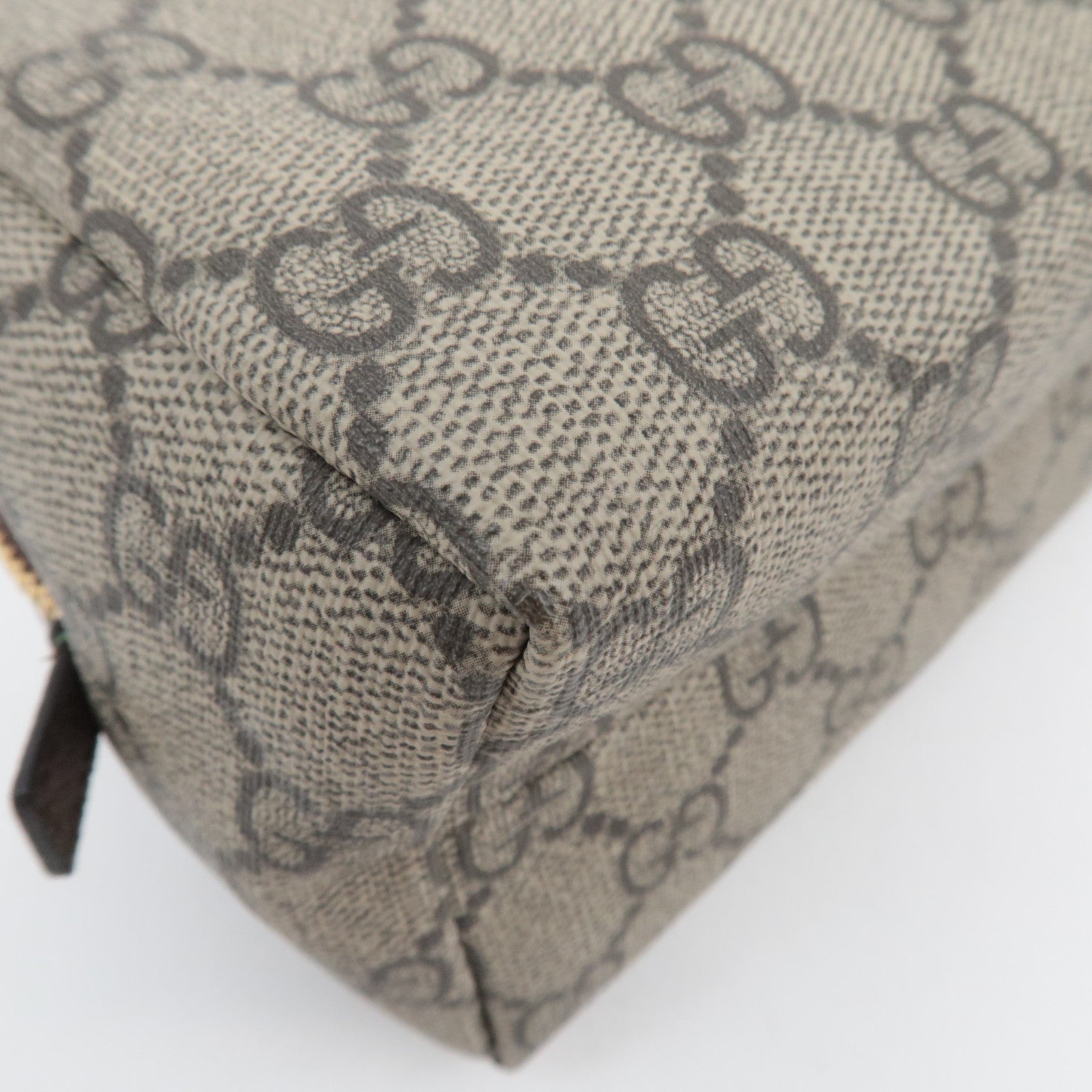 GUCCI Ophidia Cosmetic Pouch GG Supreme Leather Beige 548393