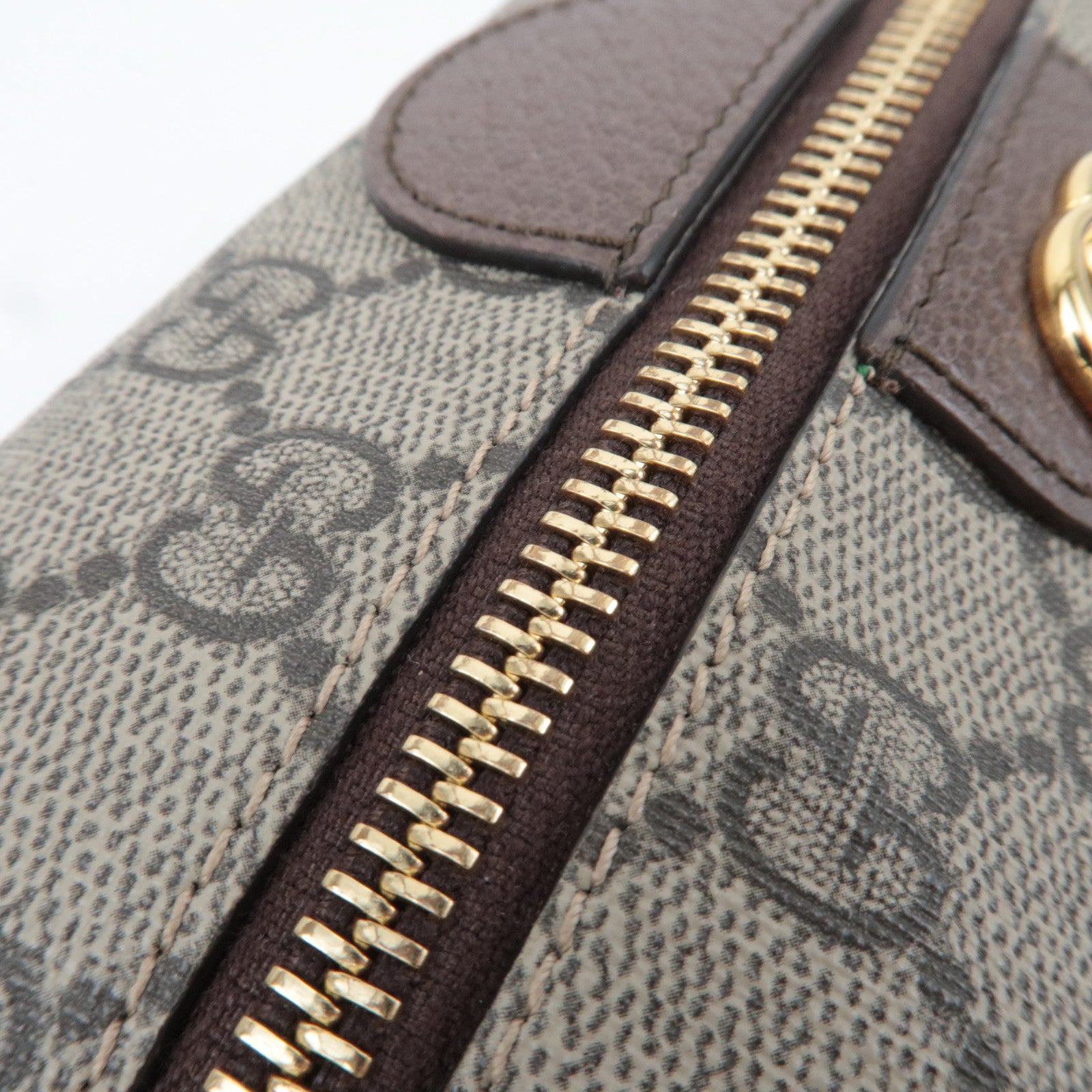 GUCCI Ophidia Cosmetic Pouch GG Supreme Leather Beige 548393