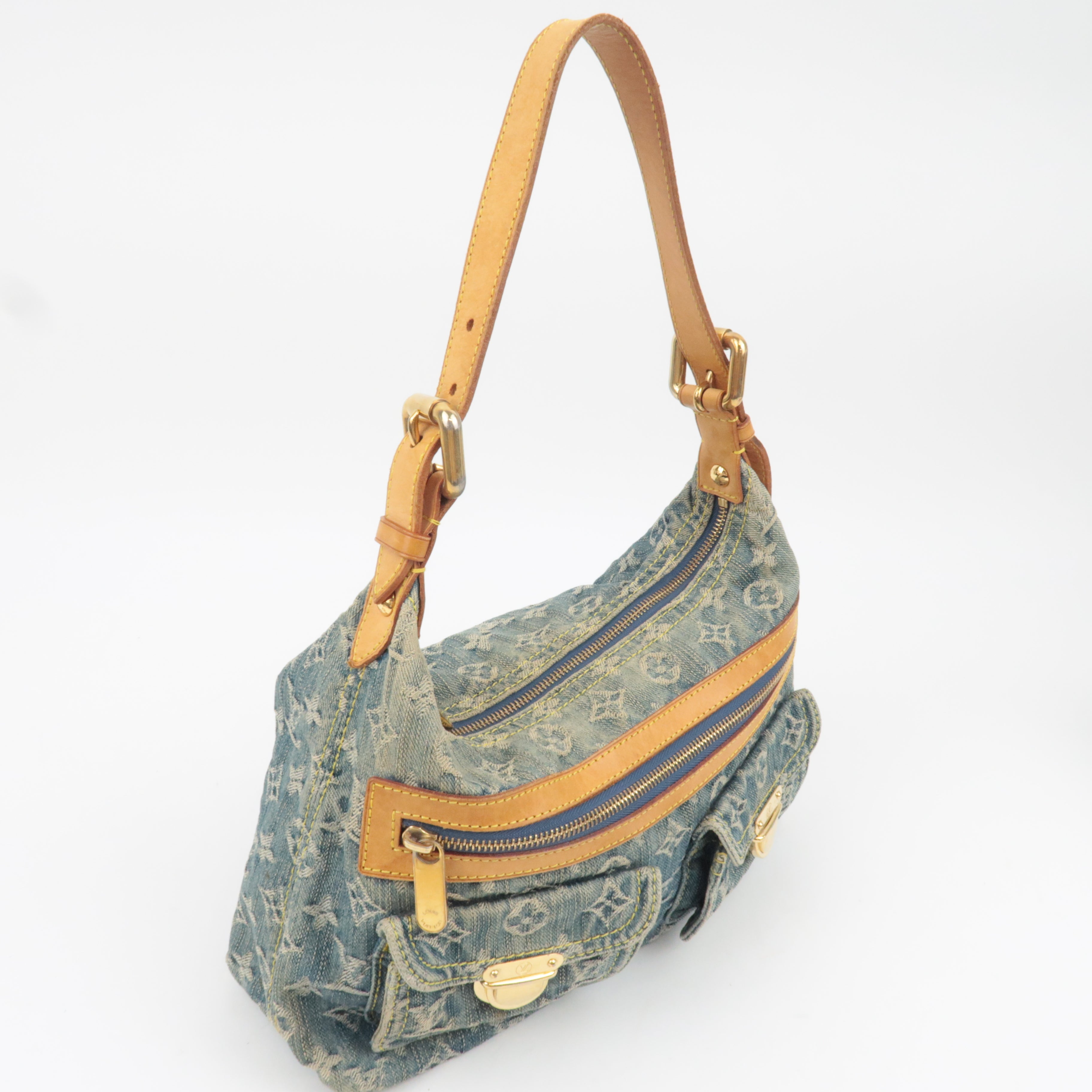Louis Vuitton Monogram Denim Baggy PM Shoulder Bag M95049