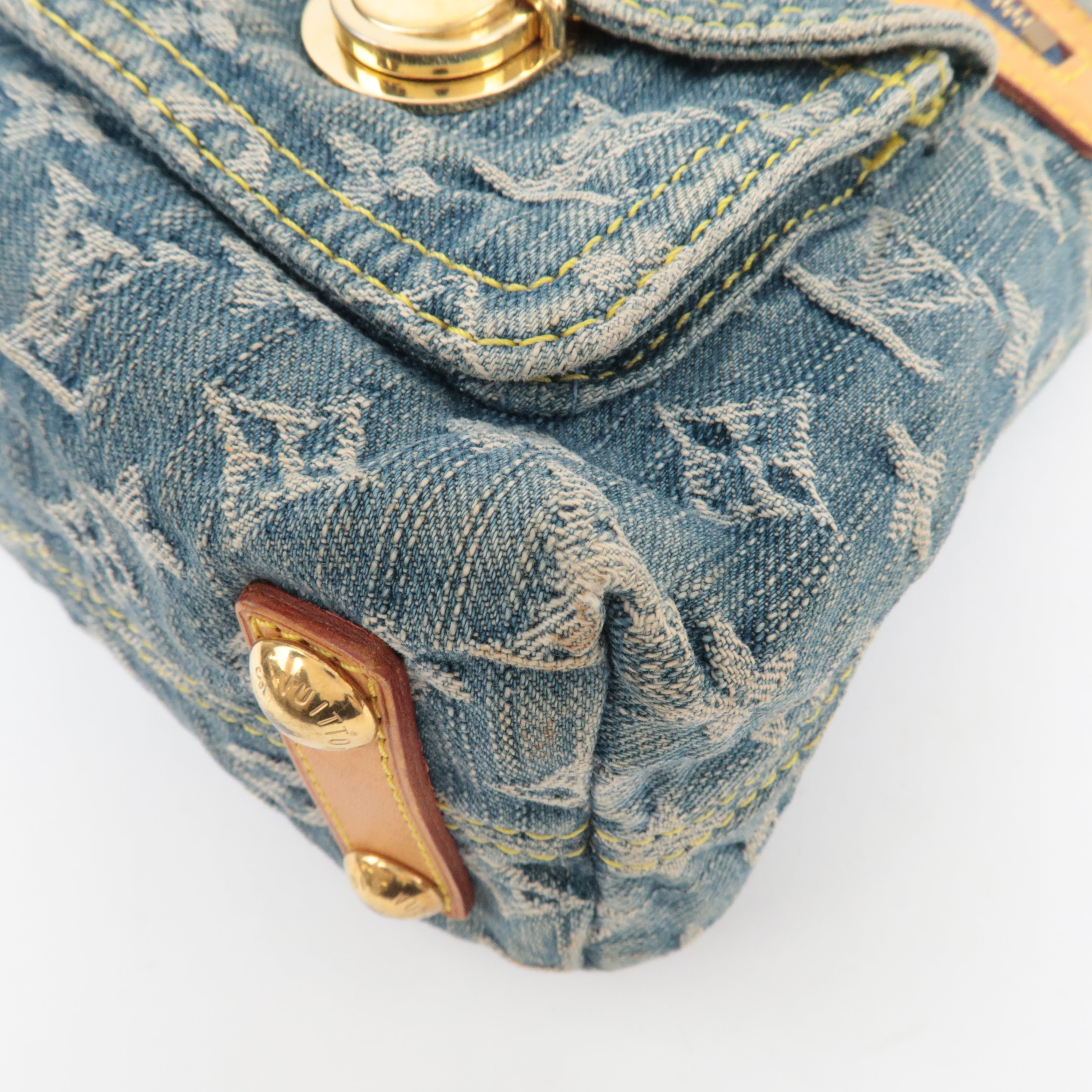 Louis Vuitton Monogram Denim Baggy PM Shoulder Bag M95049