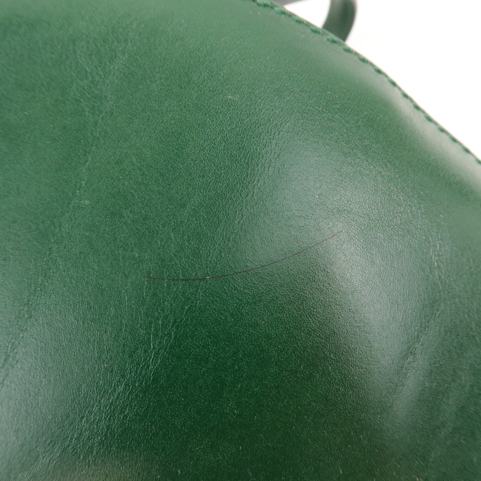 FENDI Vintage Leather Shoulder Bag Green