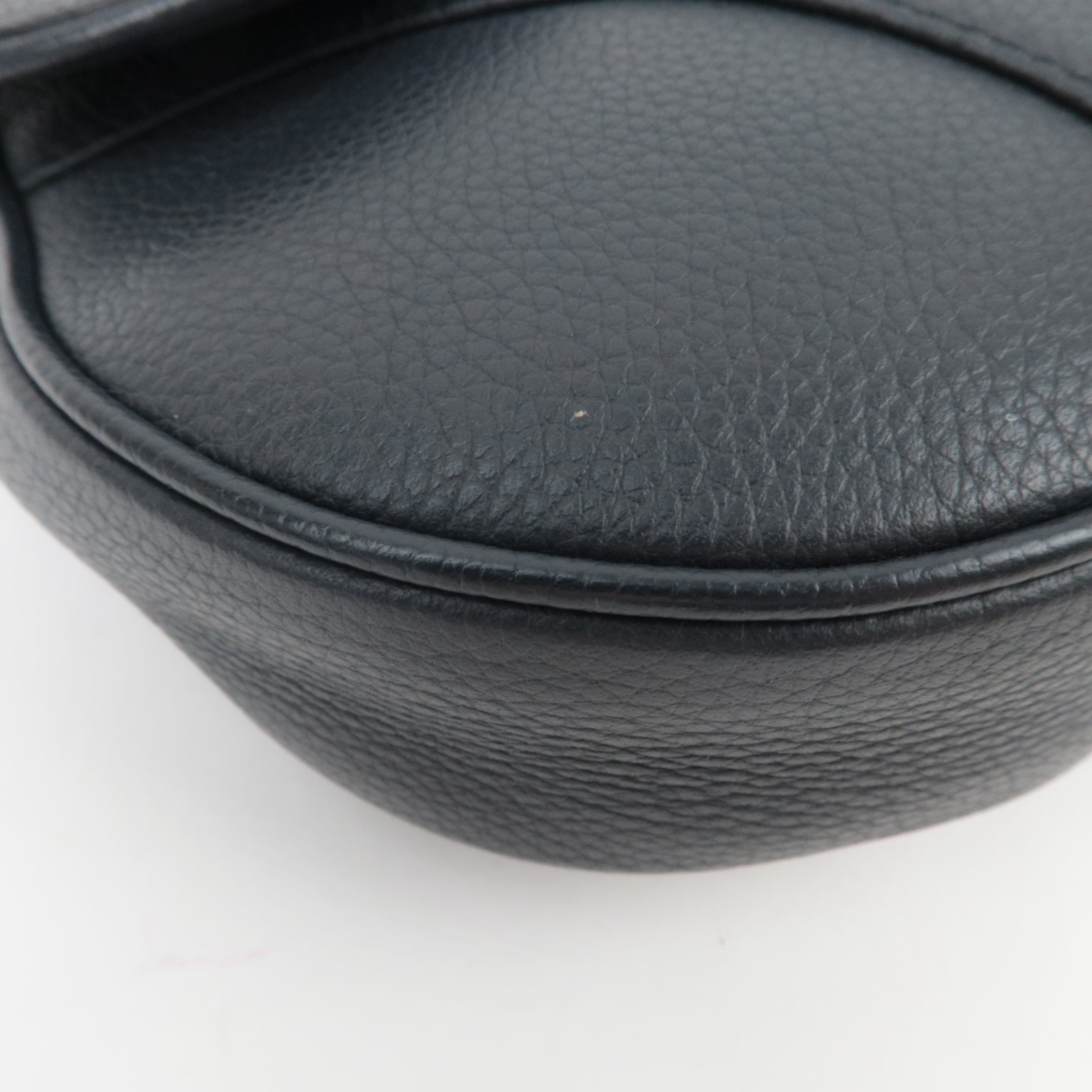 Christian Dior Dior Homme Leather Saddle Body Bag Dark Navy