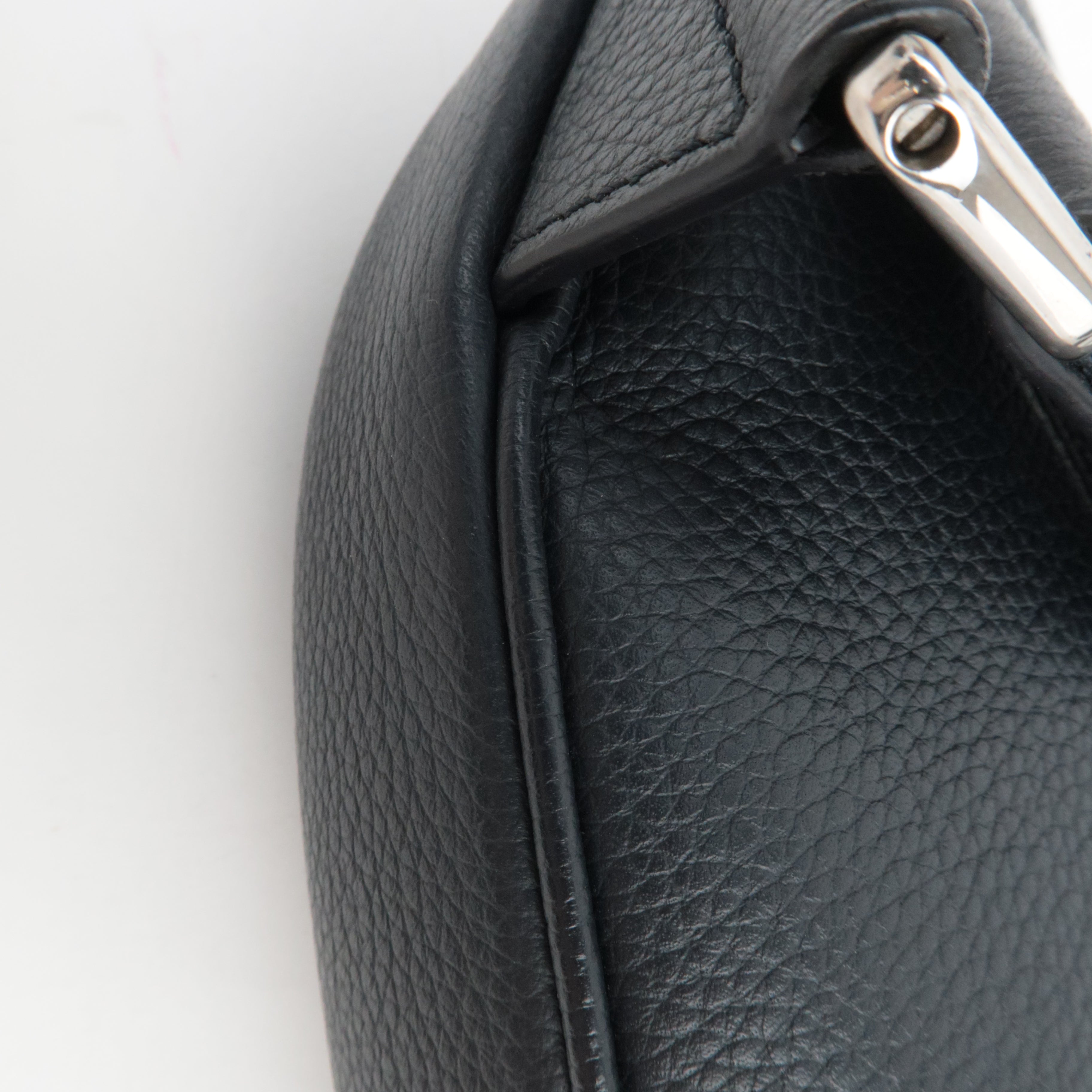 Christian Dior Dior Homme Leather Saddle Body Bag Dark Navy